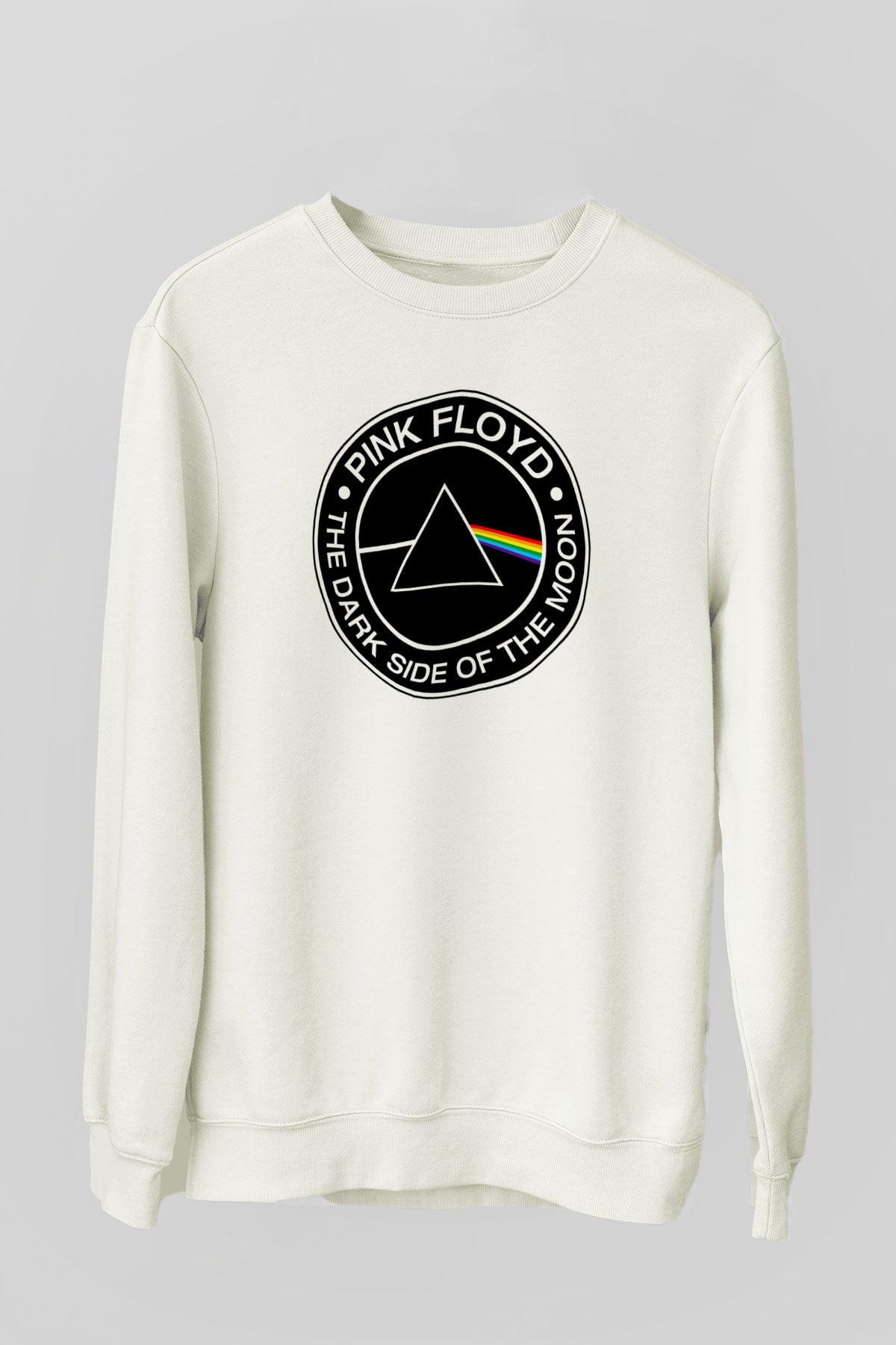 Pink Floyd Beyaz Unisex Sweatshirt