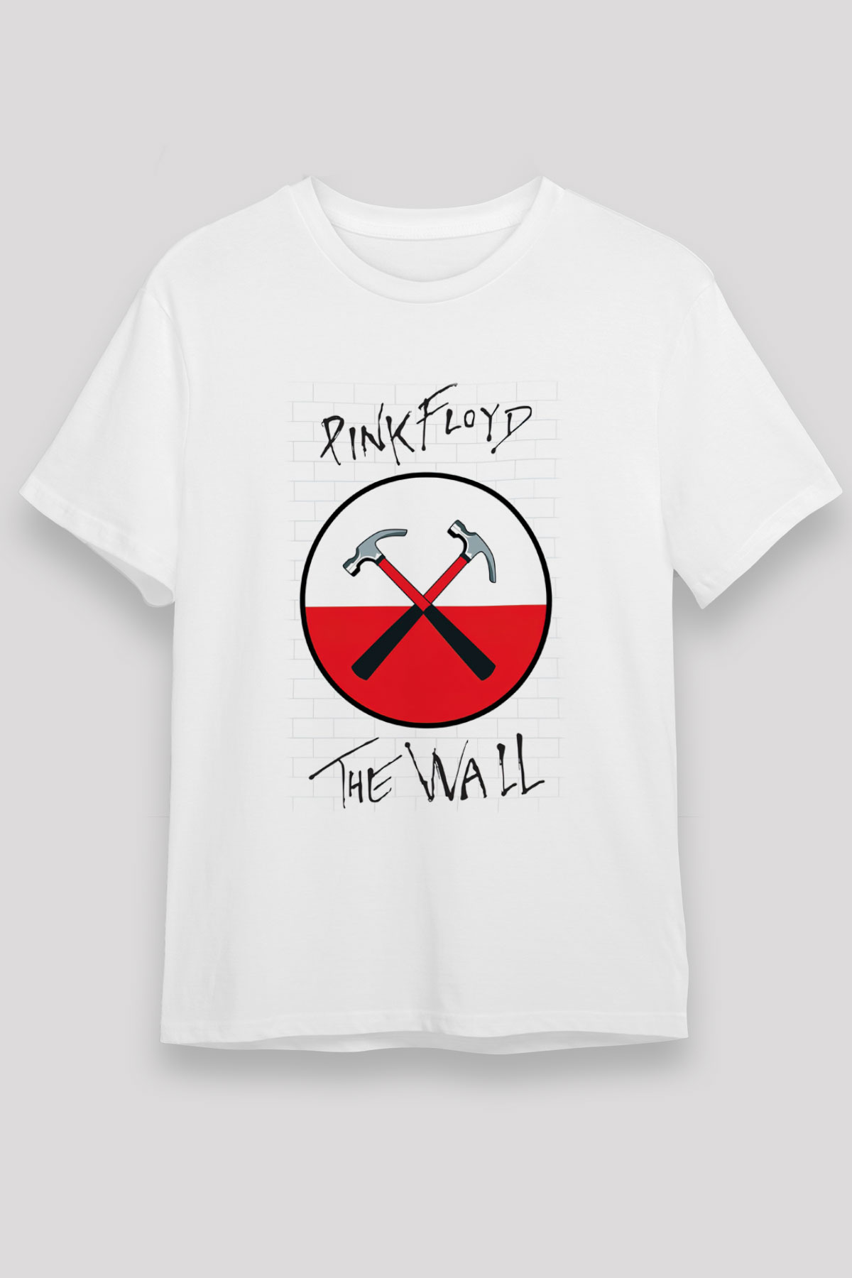 Pink Floyd Beyaz Unisex Tişört T-Shirt - TişörtFabrikası