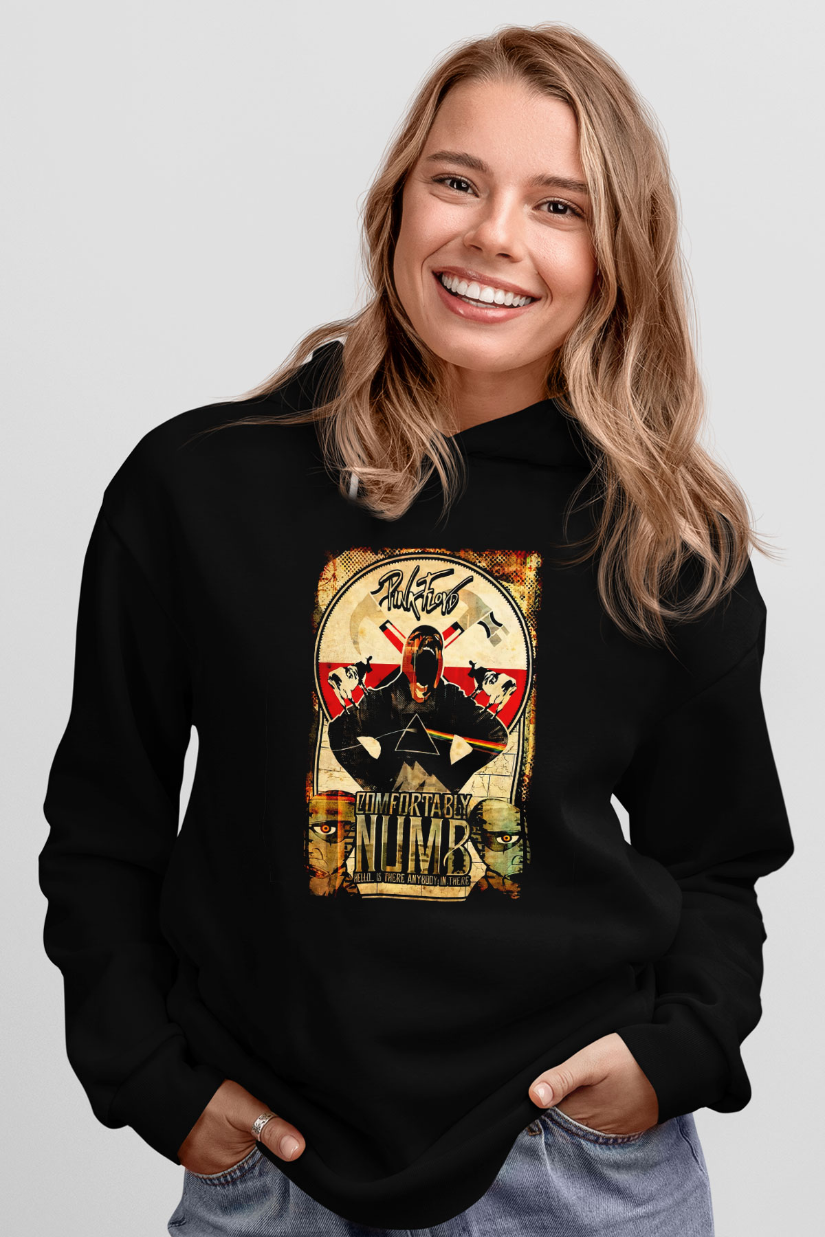 Pink Floyd Siyah Unisex Hoodie