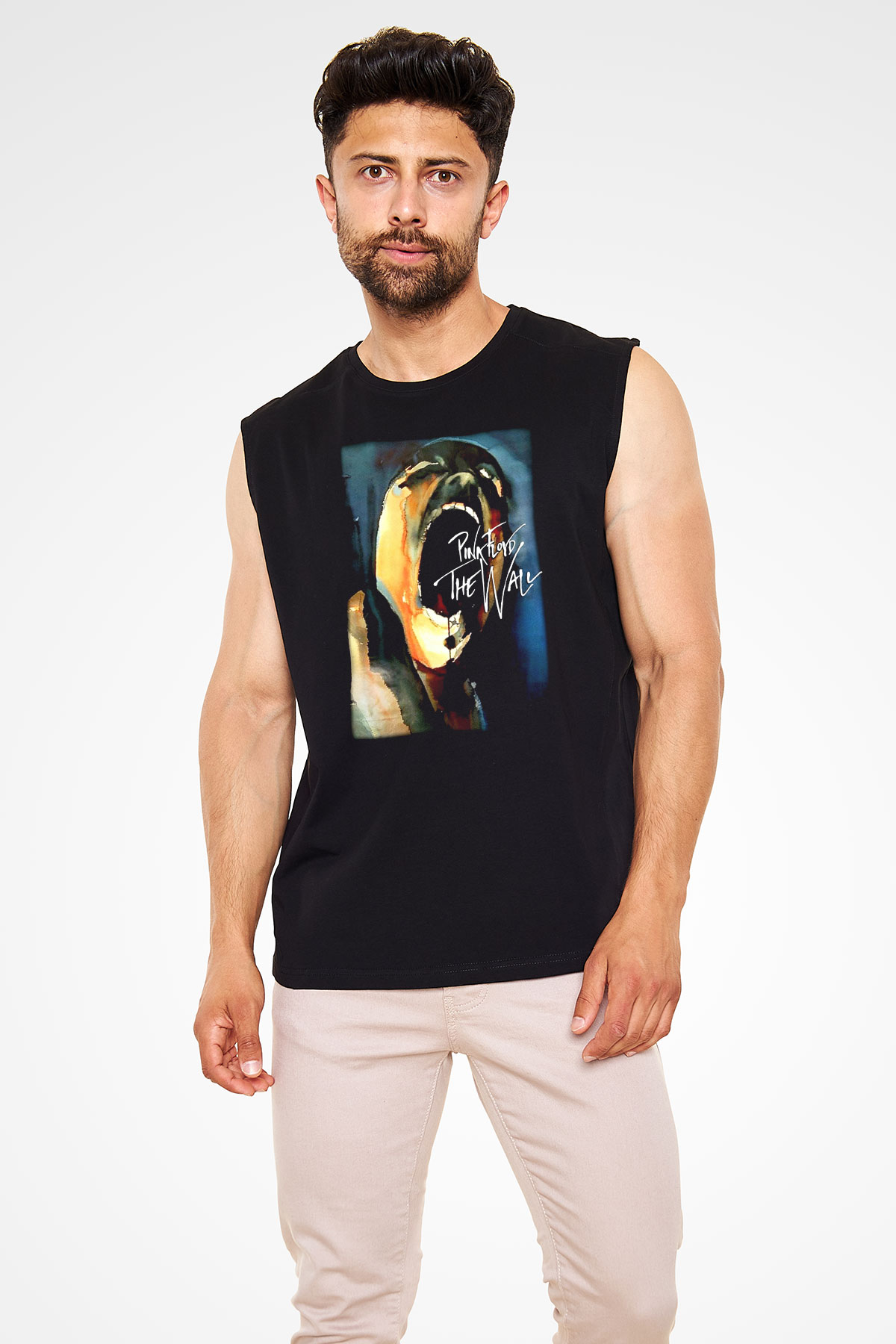 Pink Floyd Siyah Unisex Kolsuz Tişört
