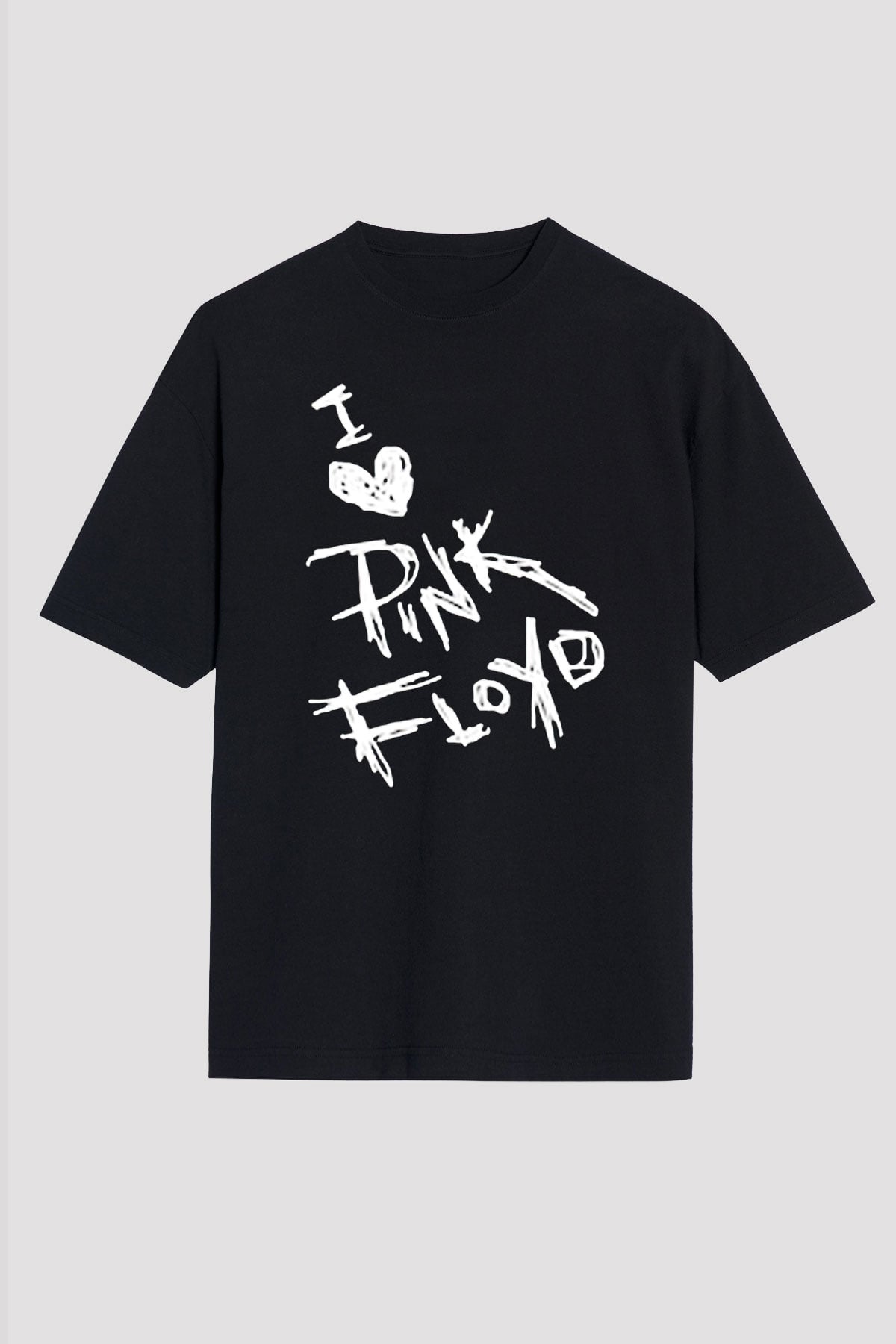 Pink Floyd Siyah Unisex Oversize Tişört T-Shirt