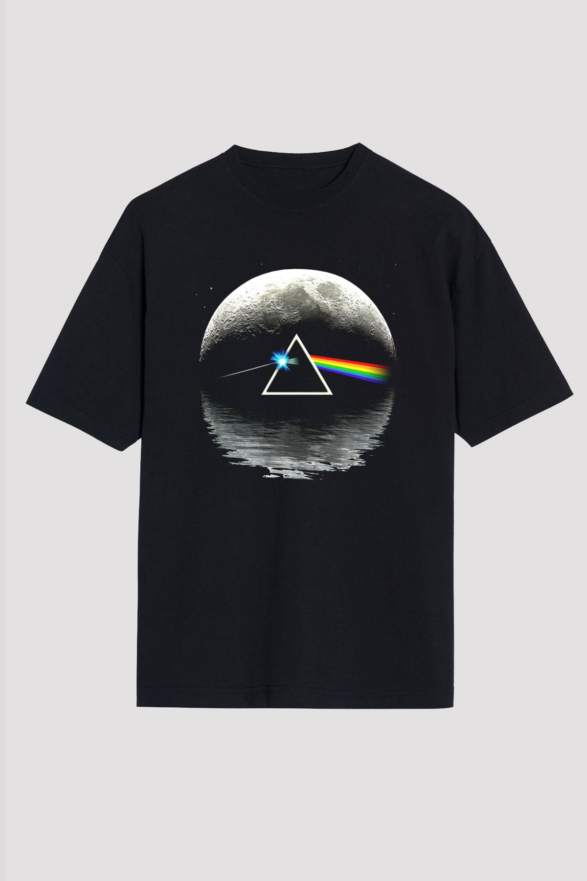 Pink Floyd Siyah Unisex Oversize Tişört T-Shirt