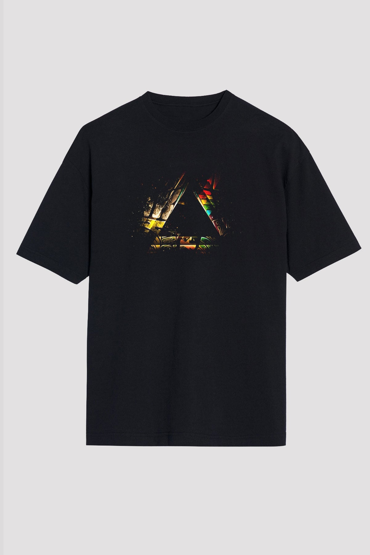 Pink Floyd Siyah Unisex Oversize Tişört T-Shirt