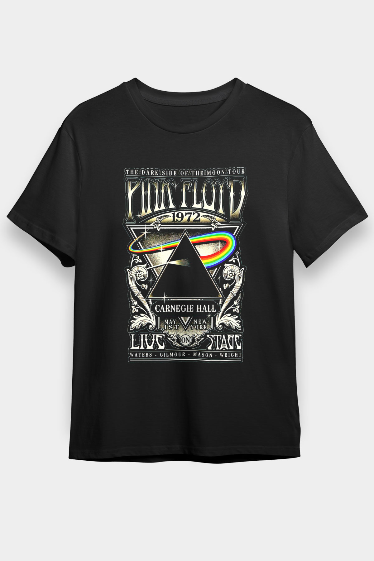 Pink Floyd Siyah Unisex Tişört T-Shirt - TişörtFabrikası