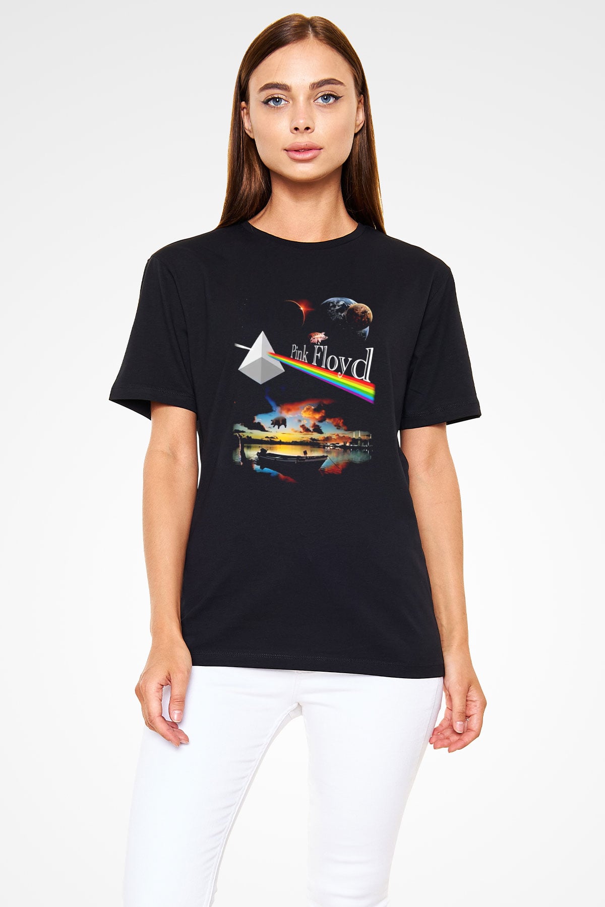 Pink Floyd Siyah Unisex Tişört T-Shirt - TişörtFabrikası