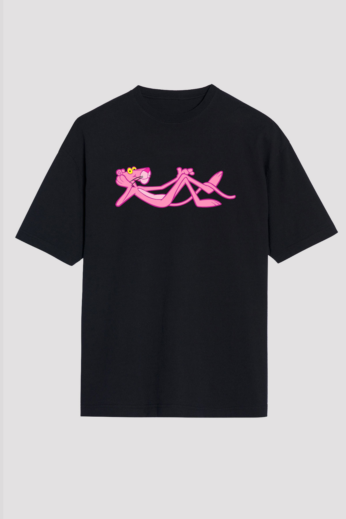 Pink Panther Siyah Unisex Tişört