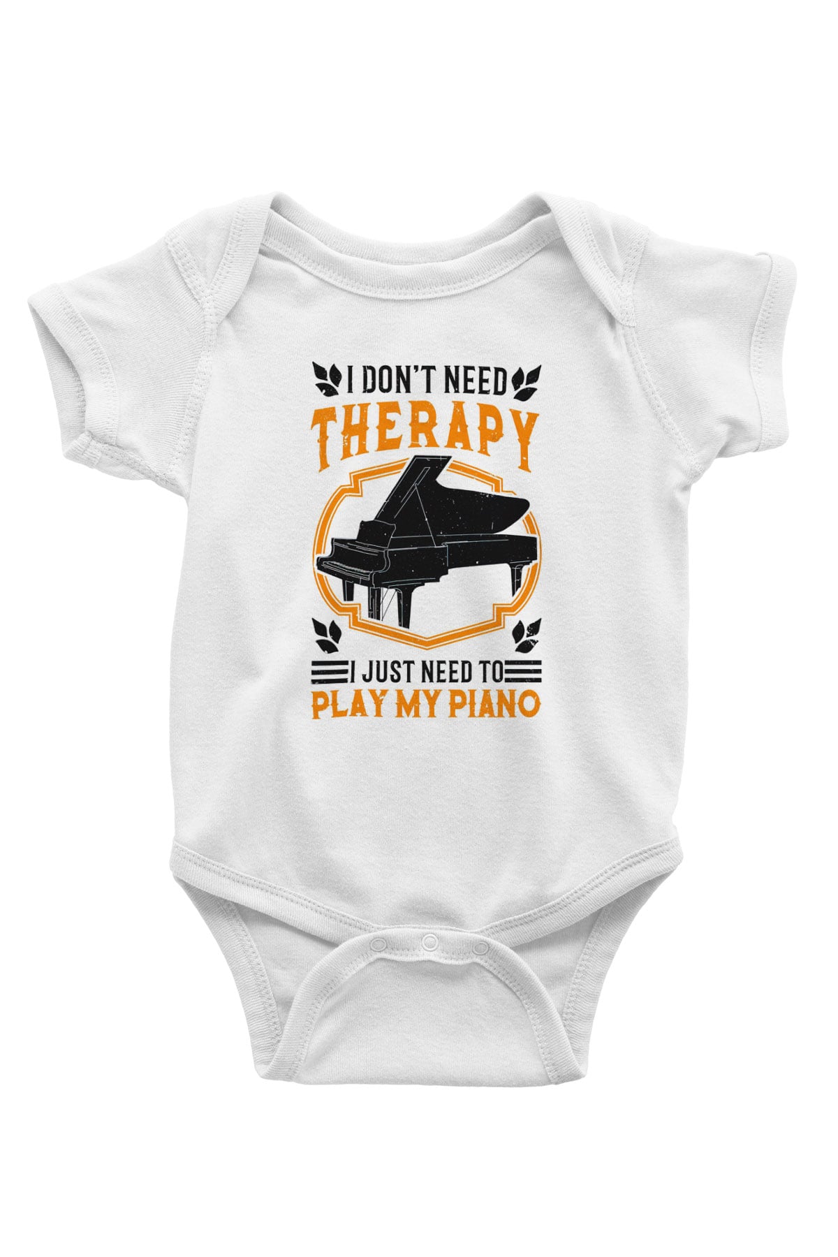 Piyanist Beyaz Bebek Body - Zıbın