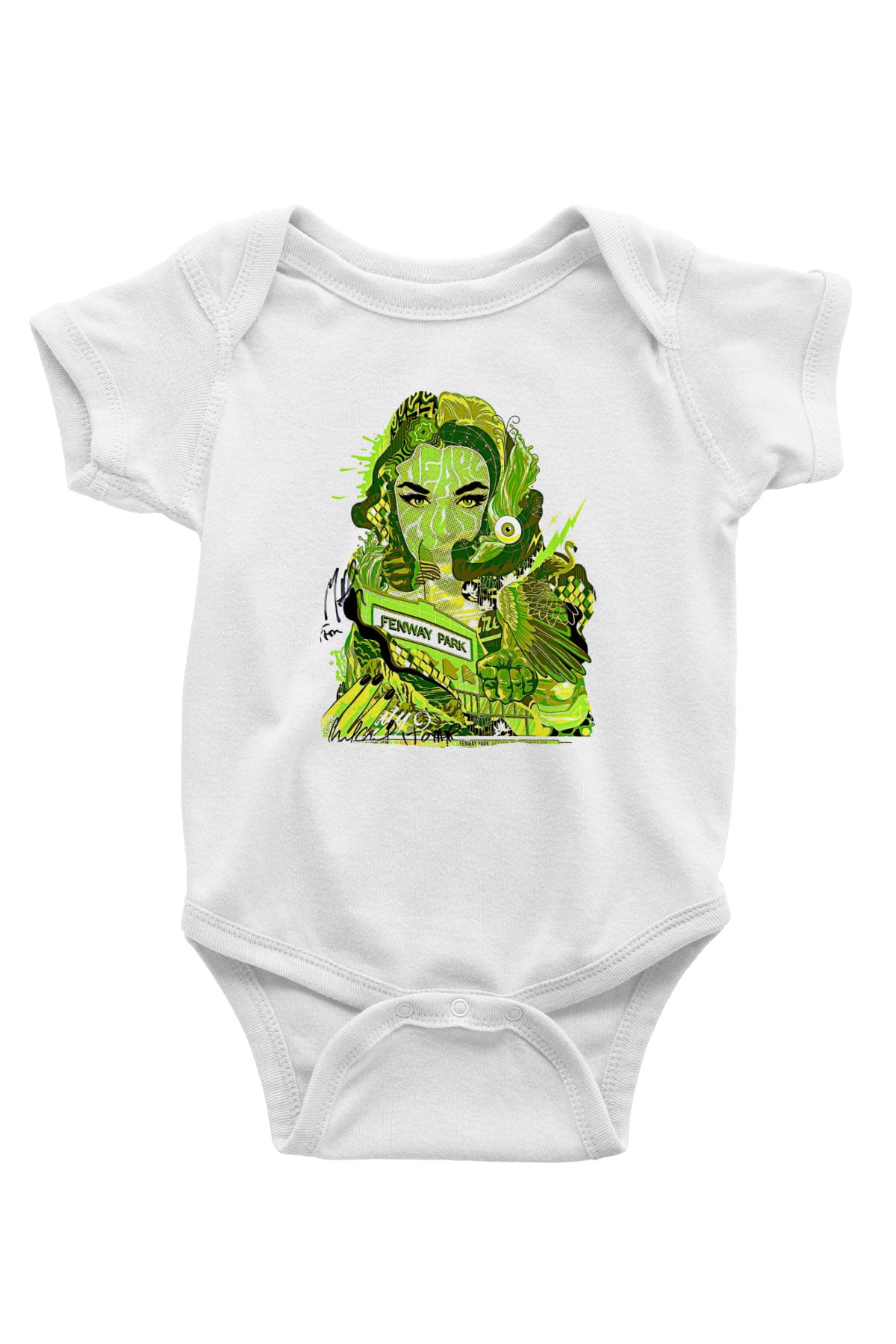 Pj Harvey Baskılı Beyaz Unisex Bebek Body - Zıbın