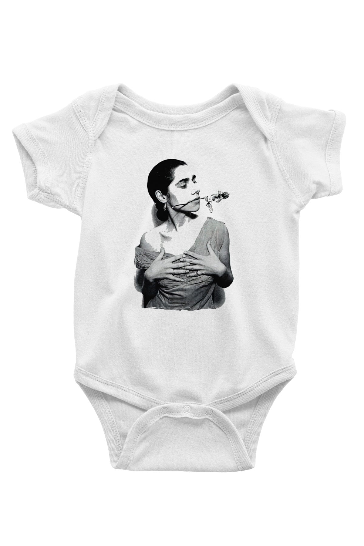 Pj Harvey Baskılı Beyaz Unisex Bebek Body - Zıbın