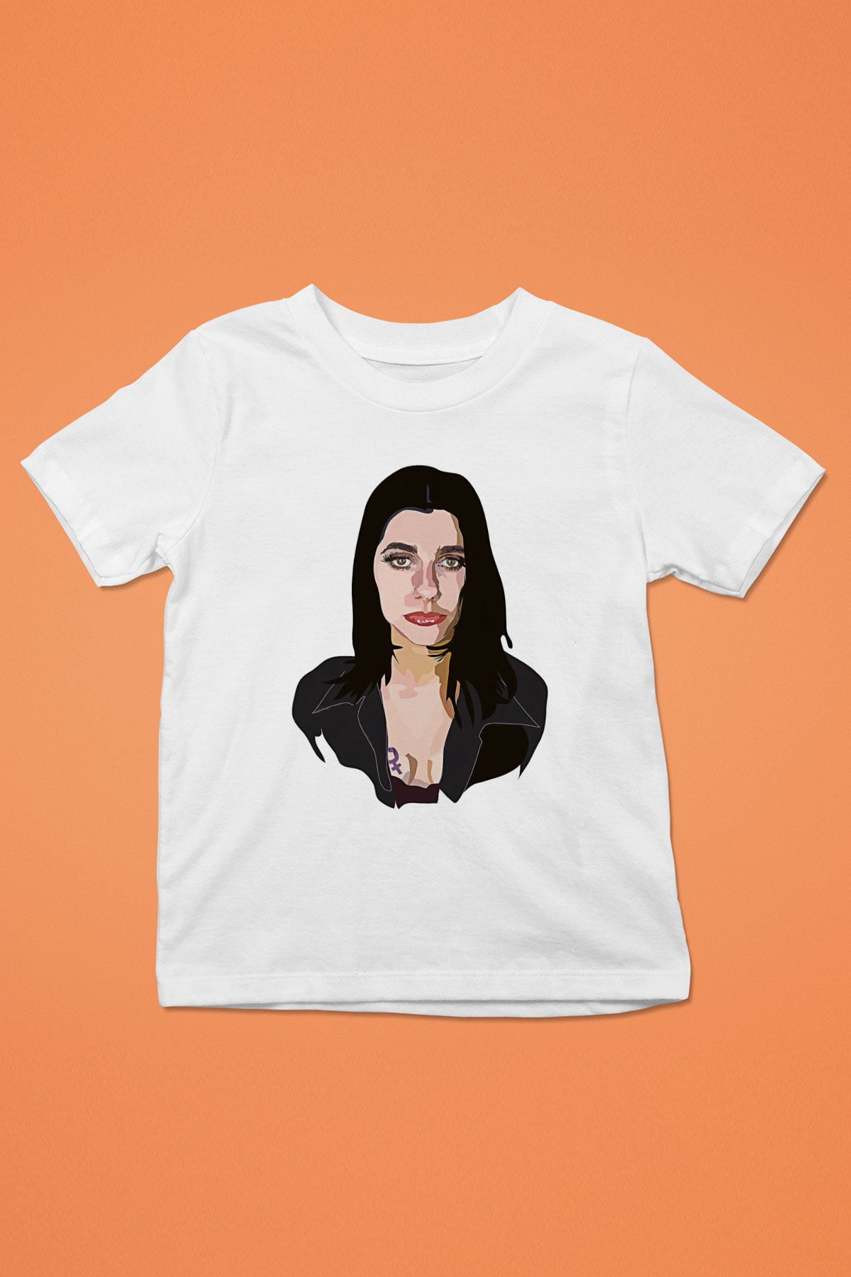 Pj Harvey Baskılı Beyaz Unisex Beyaz Çocuk Tişört - Tshirt