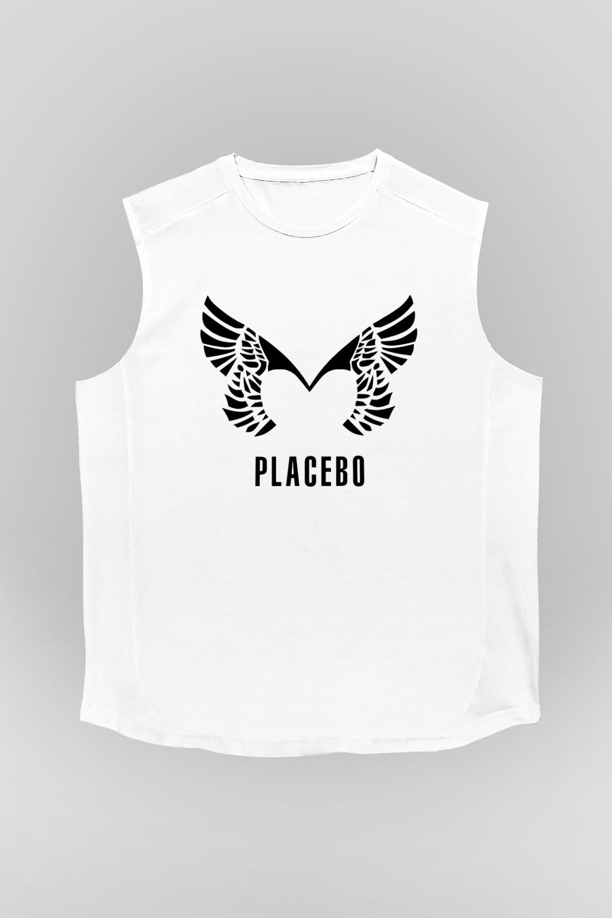 Placebo Beyaz Unisex Kolsuz Tişört