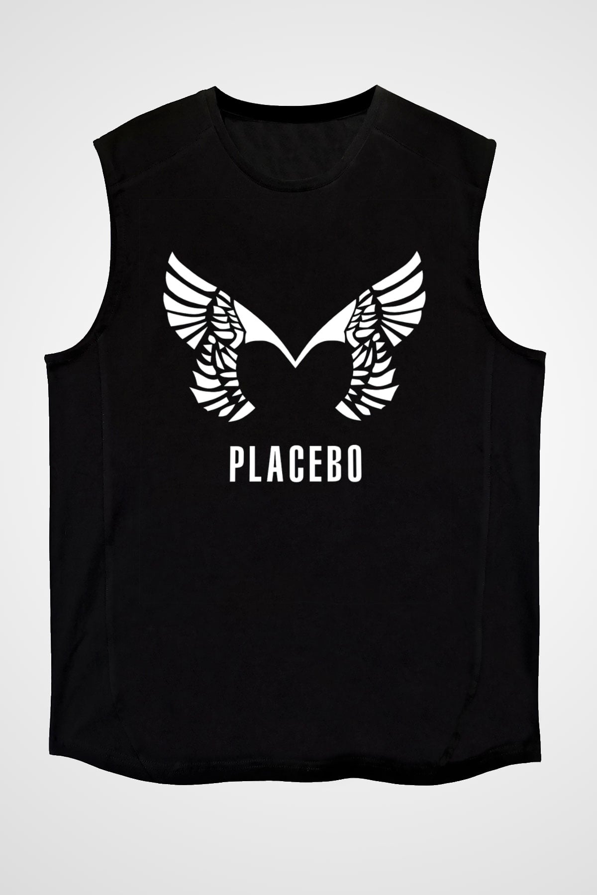 Placebo Siyah Unisex Kolsuz Tişört