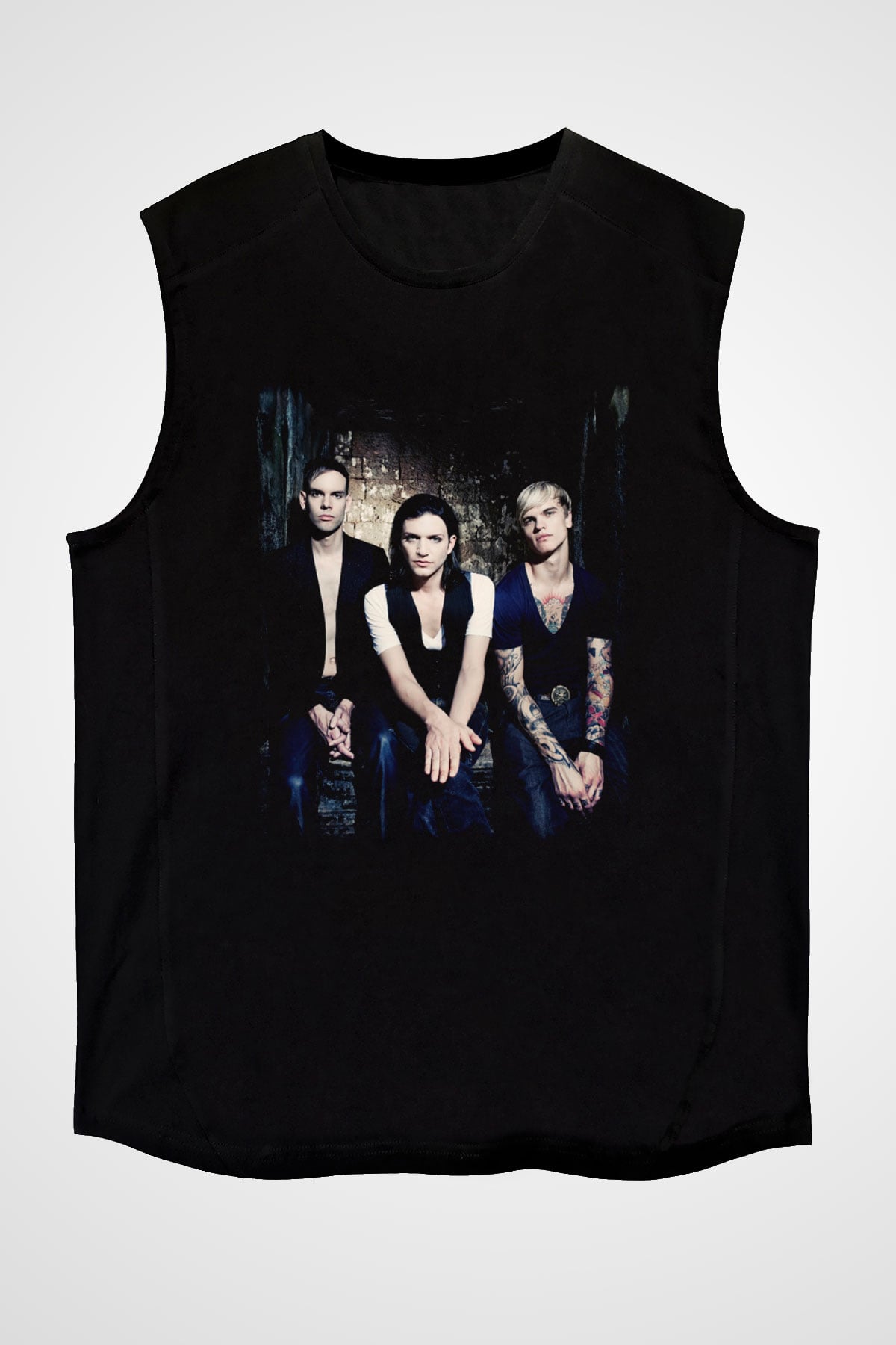 Placebo Siyah Unisex Kolsuz Tişört