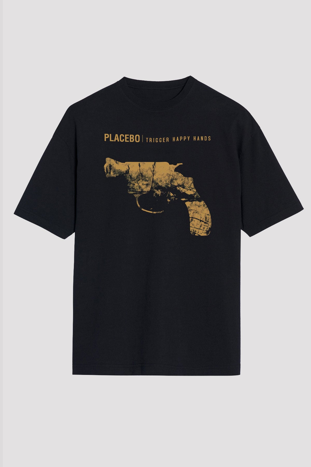 Placebo Siyah Unisex Oversize Tişört T-Shirt