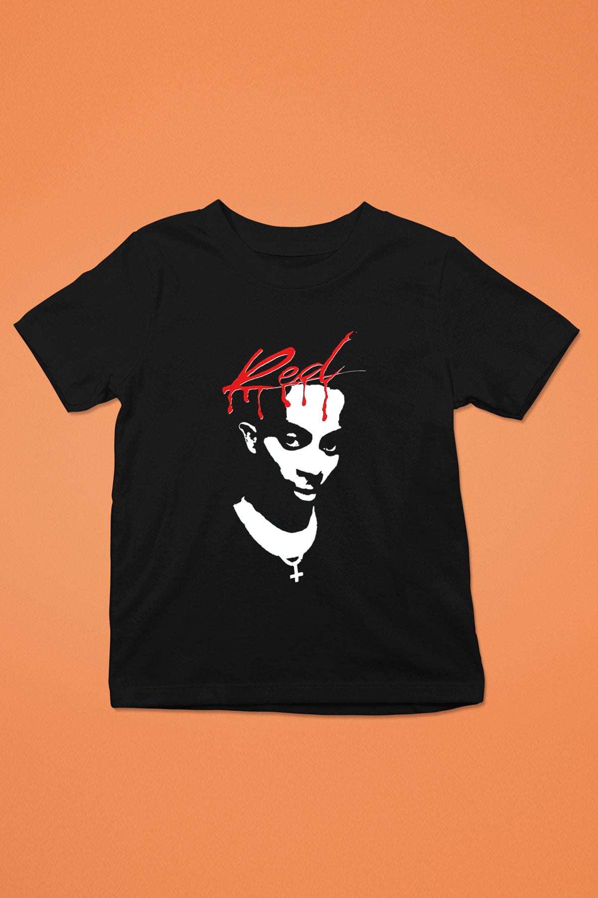 Playboi Carti Baskılı Unisex Siyah Çocuk Tişört - Tshirt