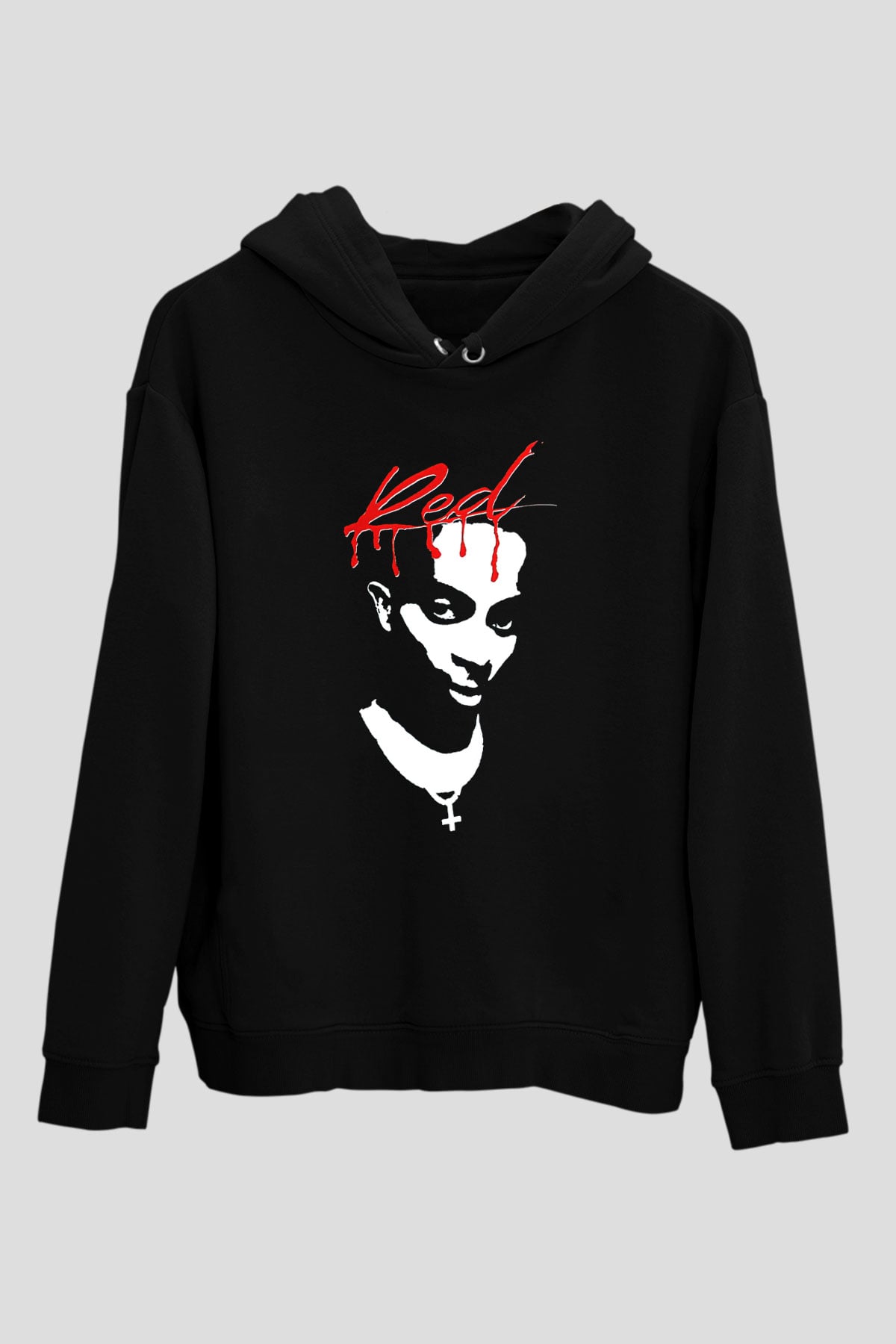 Playboi Carti Baskılı Unisex Siyah Hoodie