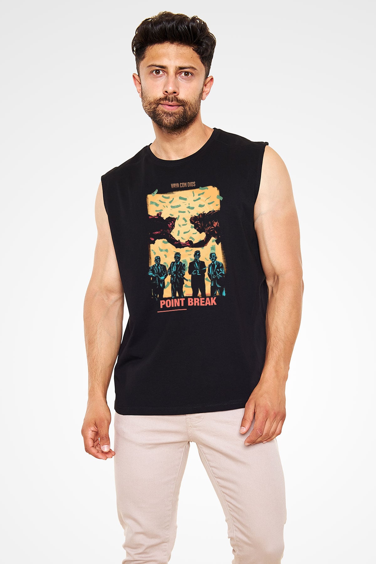 Point Break Siyah Unisex  Kolsuz Tişört