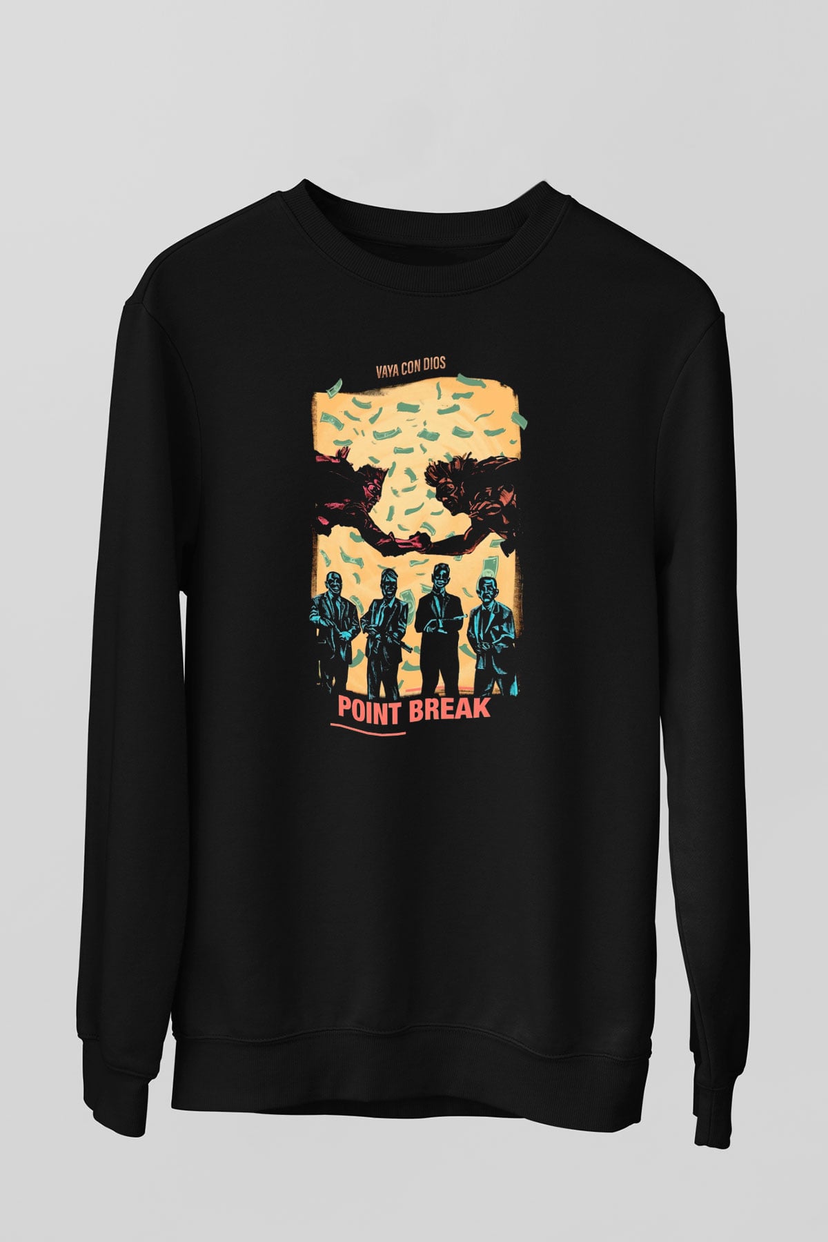 Point Break Siyah Unisex  Sweatshirt
