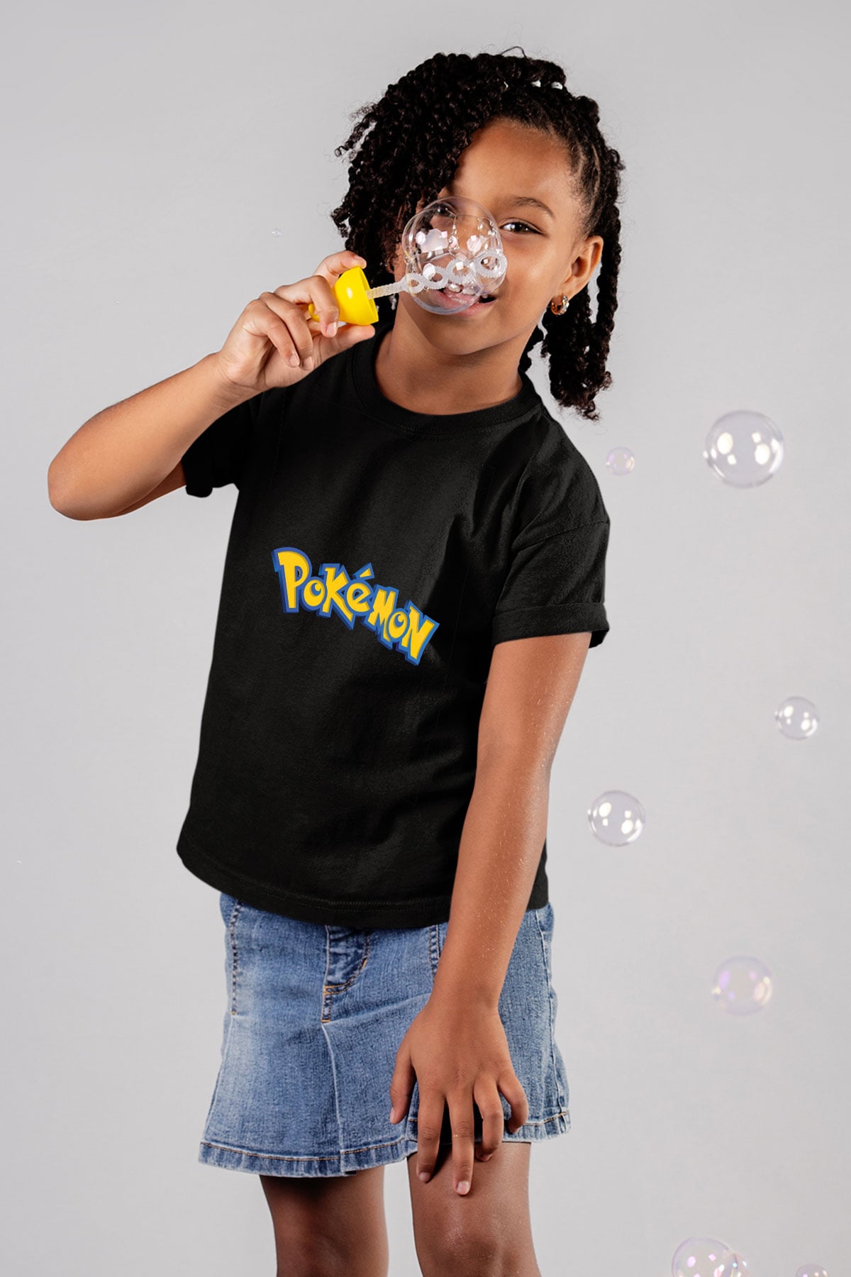 Pokemon Baskılı Beyaz Unisex Çocuk Tişört