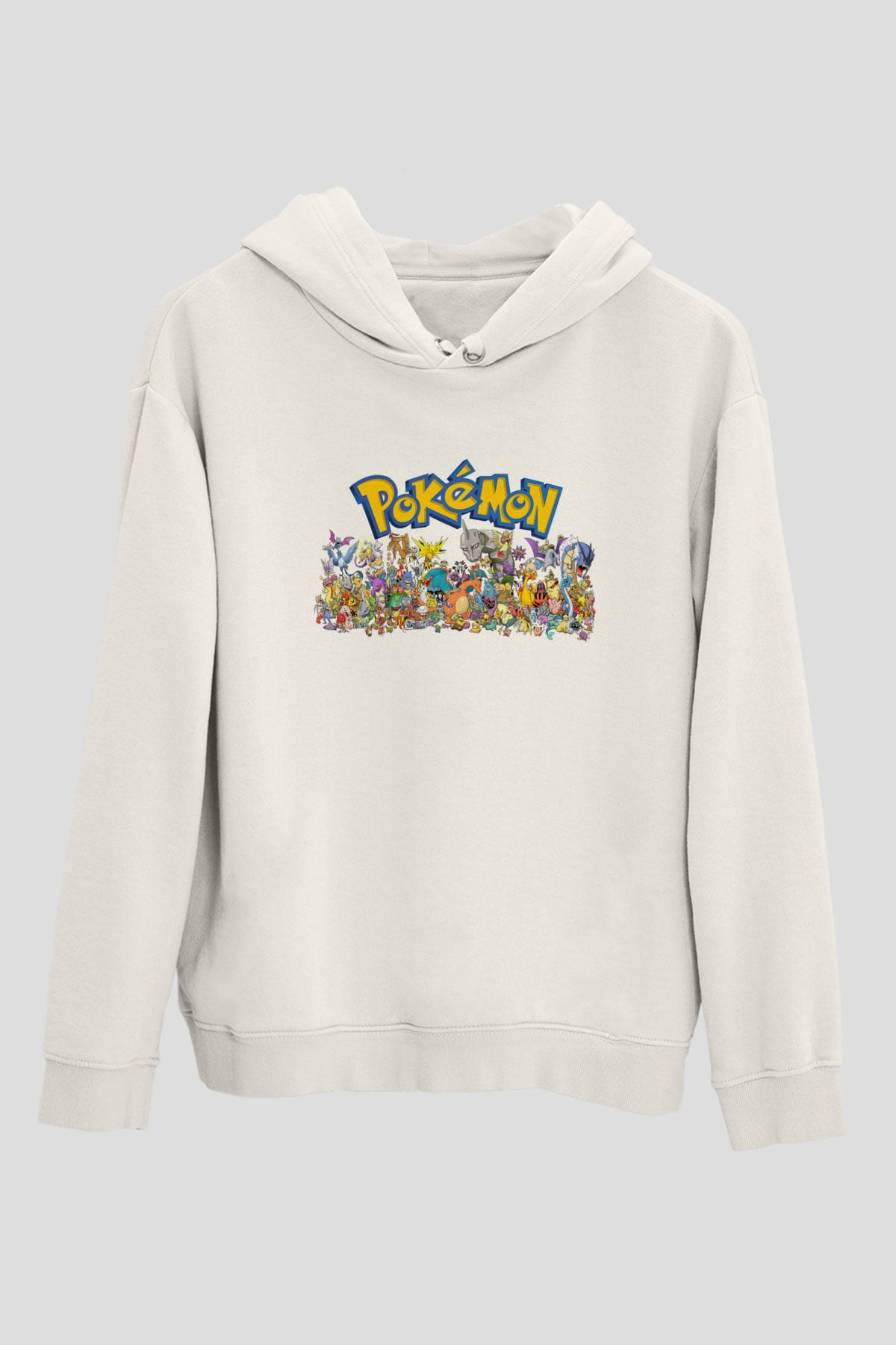 Pokemon Beyaz Unisex Hoodie