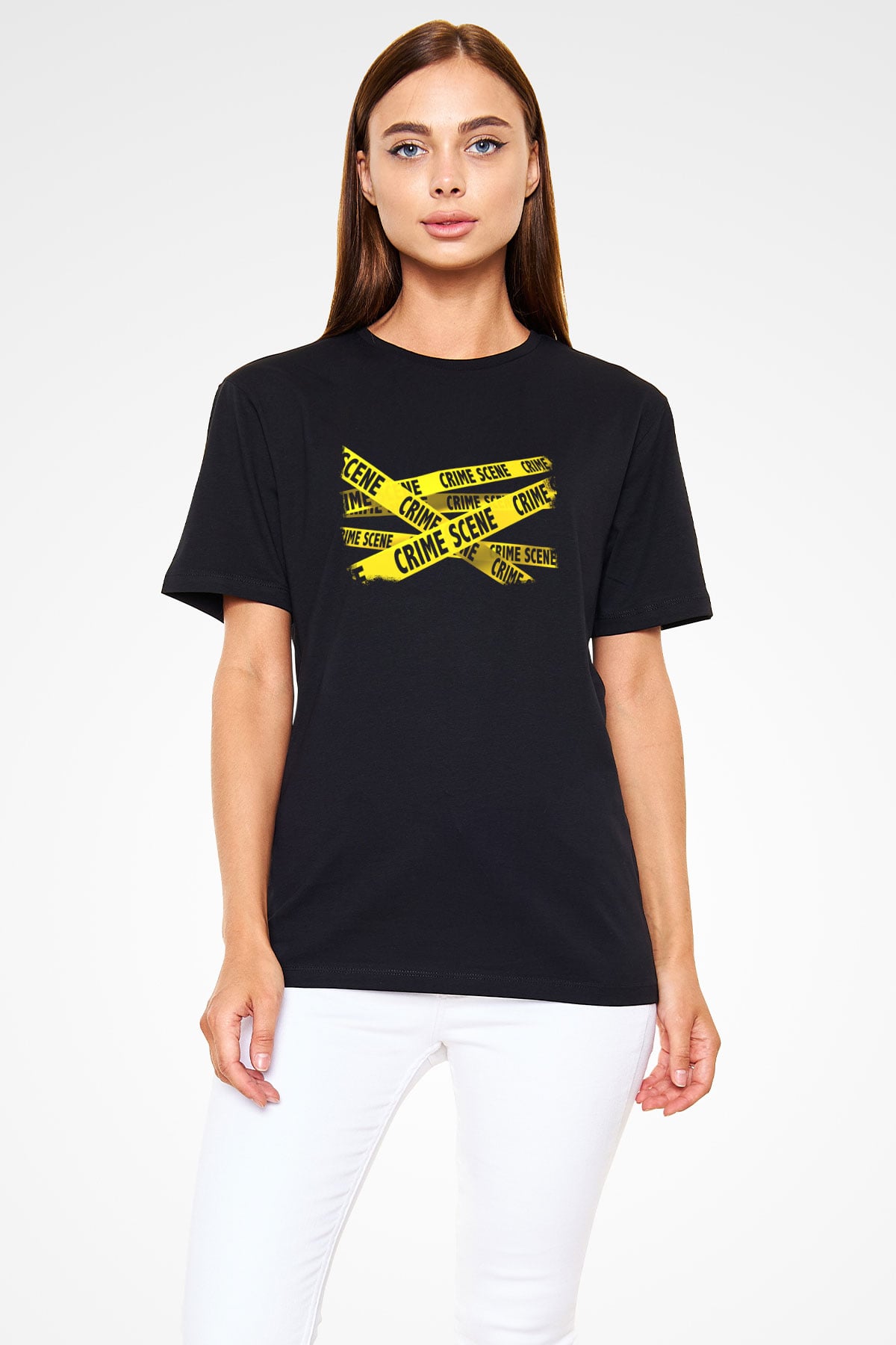 Polis Siyah Unisex Tişört T-Shirt - TişörtFabrikası