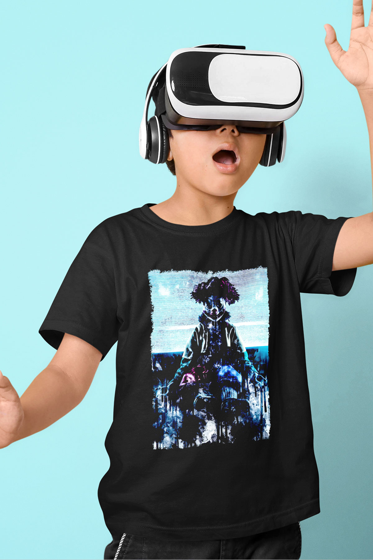 Poltergeist Siyah Unisex  Çocuk Tişört