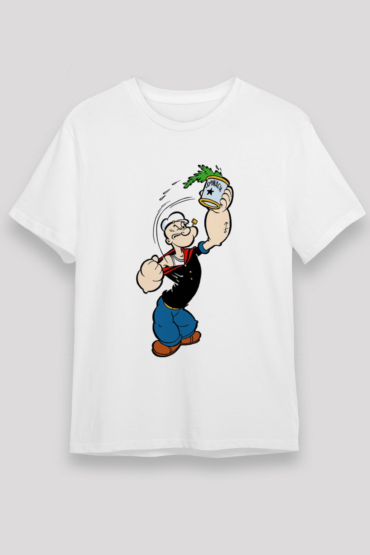 Popeye Beyaz Unisex Tişört