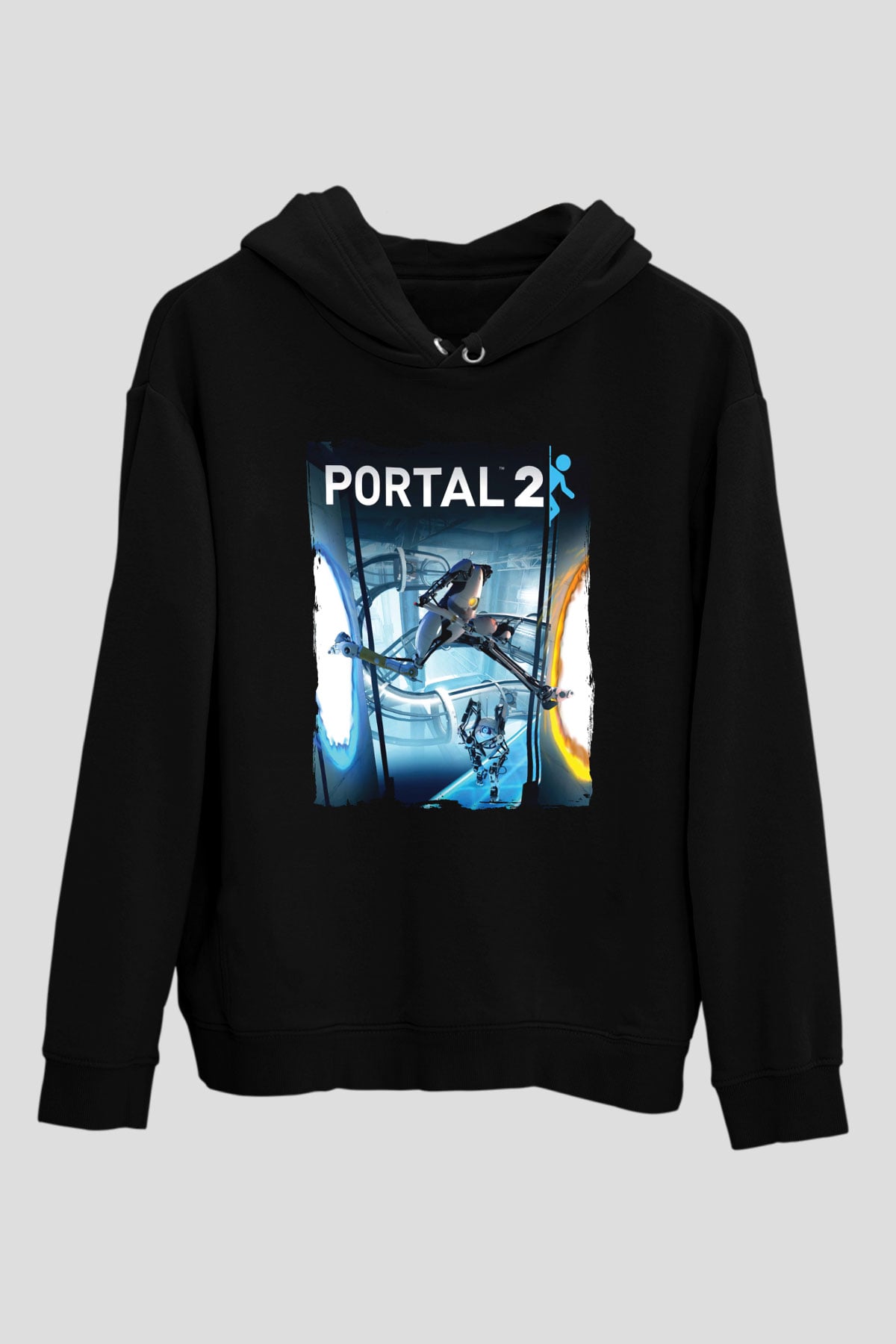 Portal Siyah Unisex Hoodie