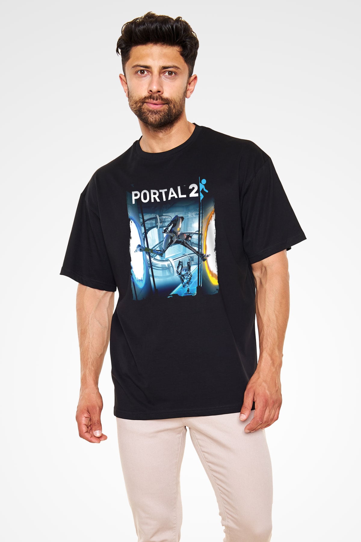 Portal Siyah Unisex Tişört T-Shirt