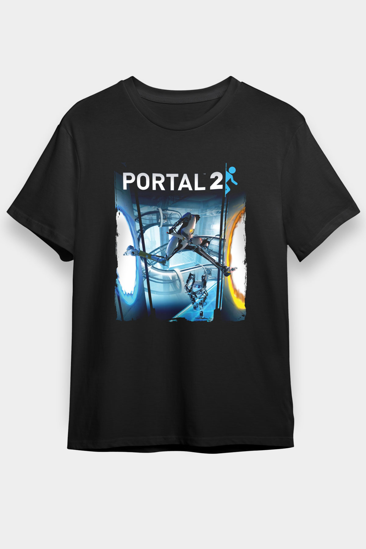 Portal Siyah Unisex Tişört T-Shirt