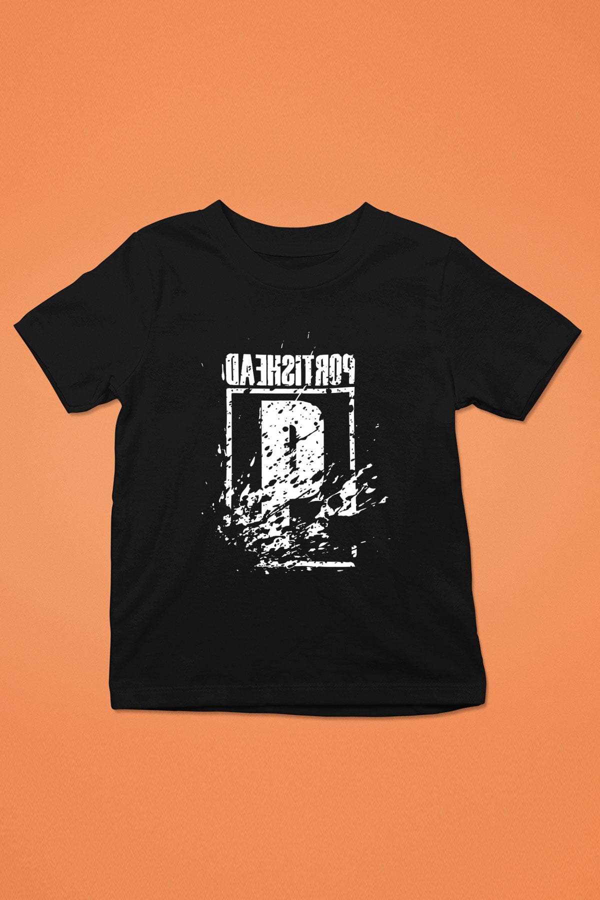 Portishead Baskılı Unisex Siyah Çocuk Tişört - Tshirt