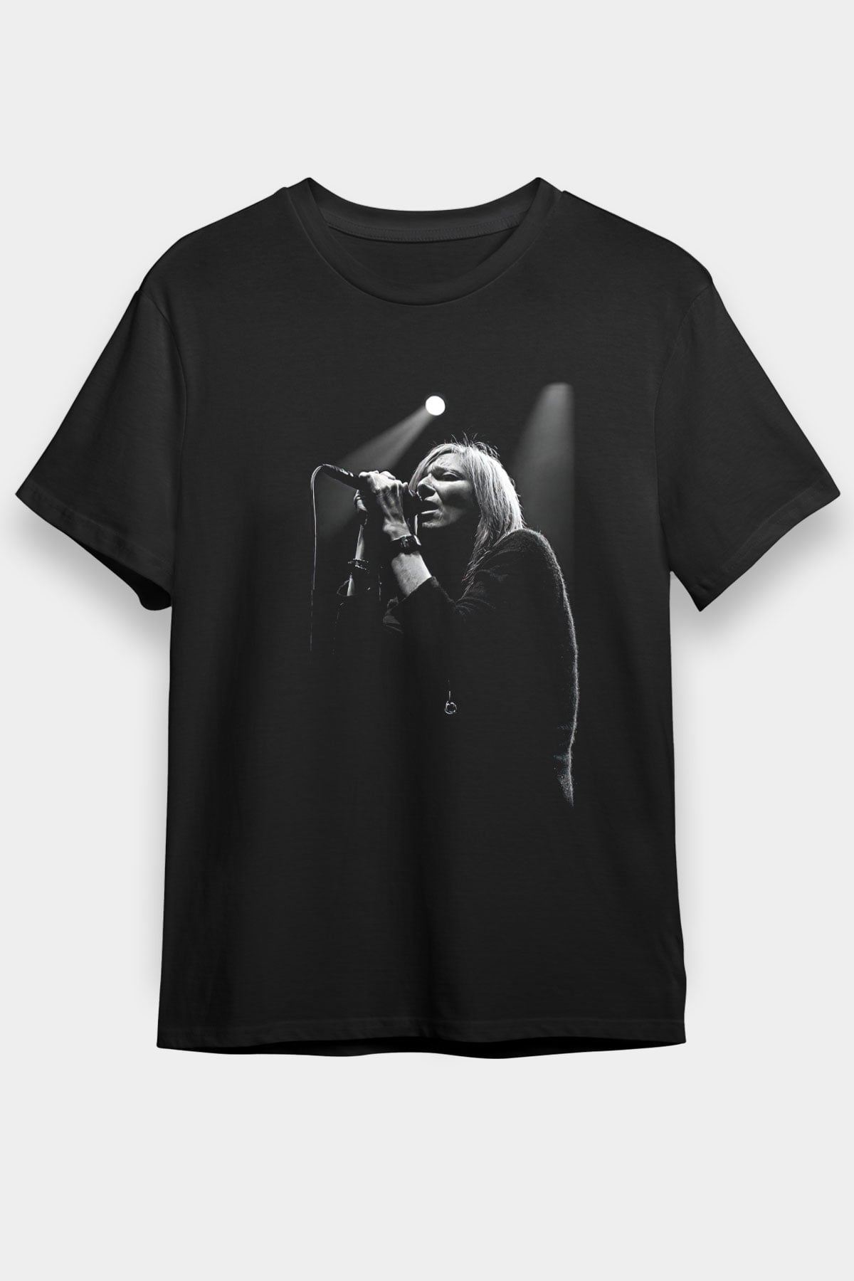 Portishead Baskılı Unisex Siyah Tişört - Tshirt