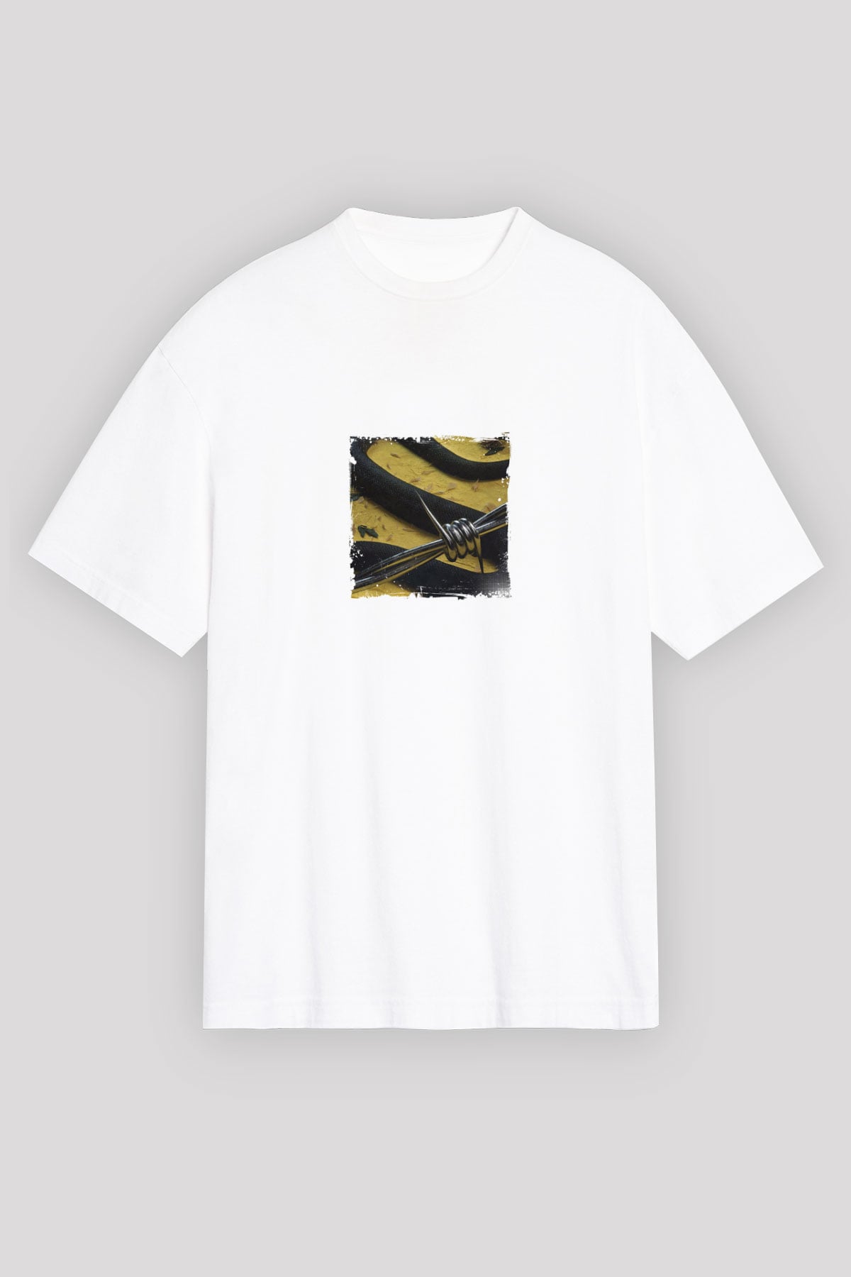 Post Malone Baskılı Unisex Beyaz Tişört