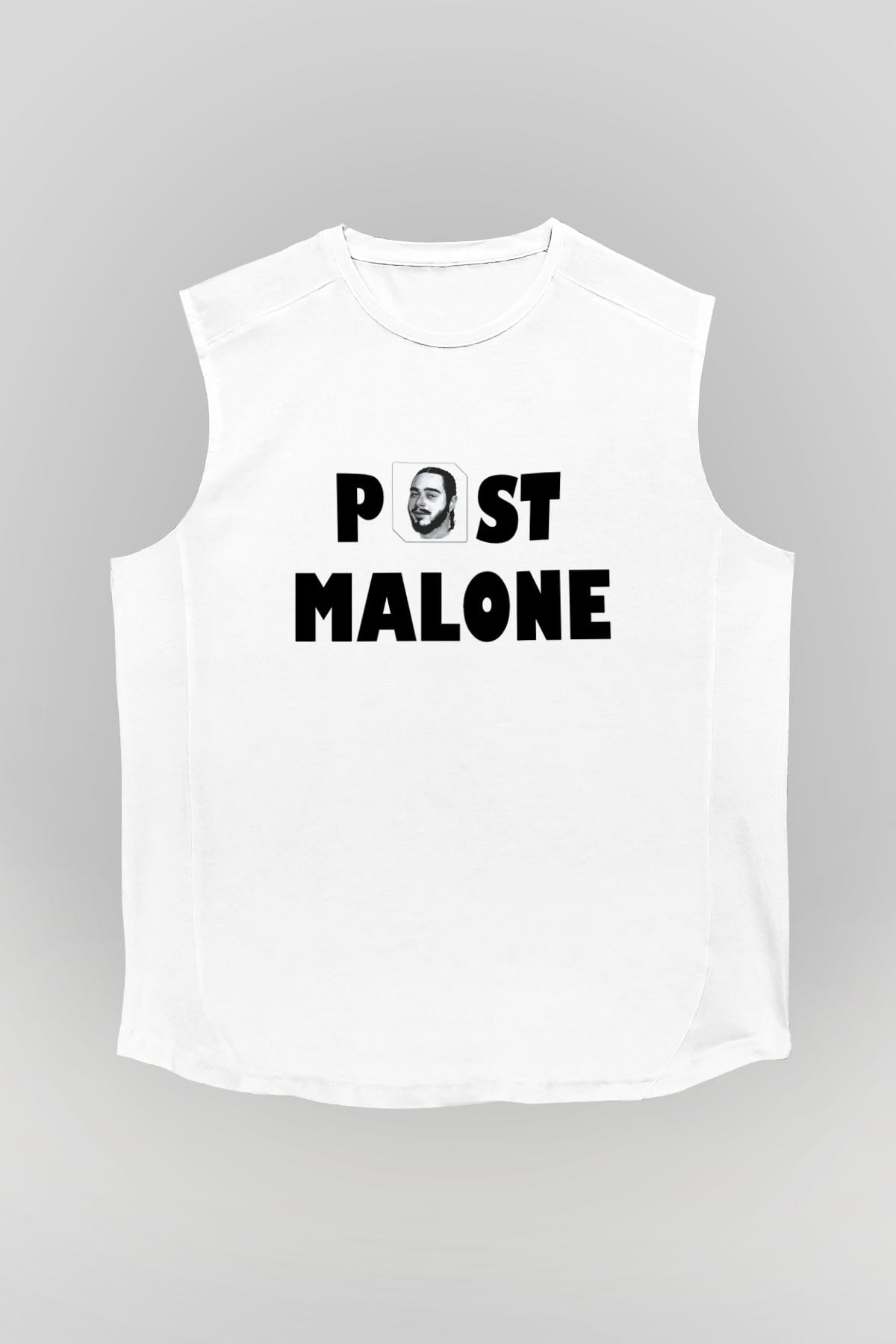 Post Malone Beyaz Unisex Kolsuz Tişört