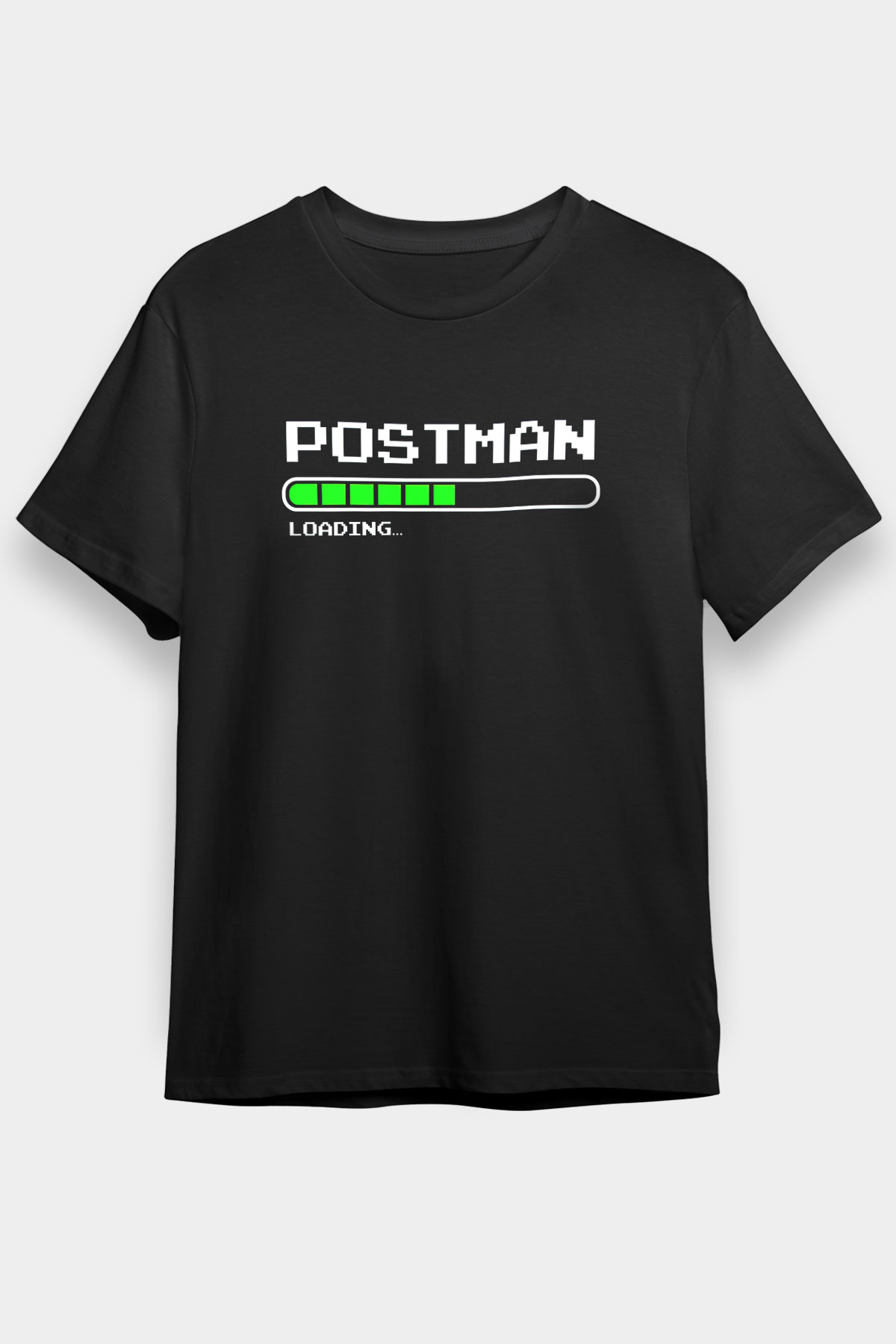 Postacı Siyah Unisex Tişört T-Shirt - TişörtFabrikası