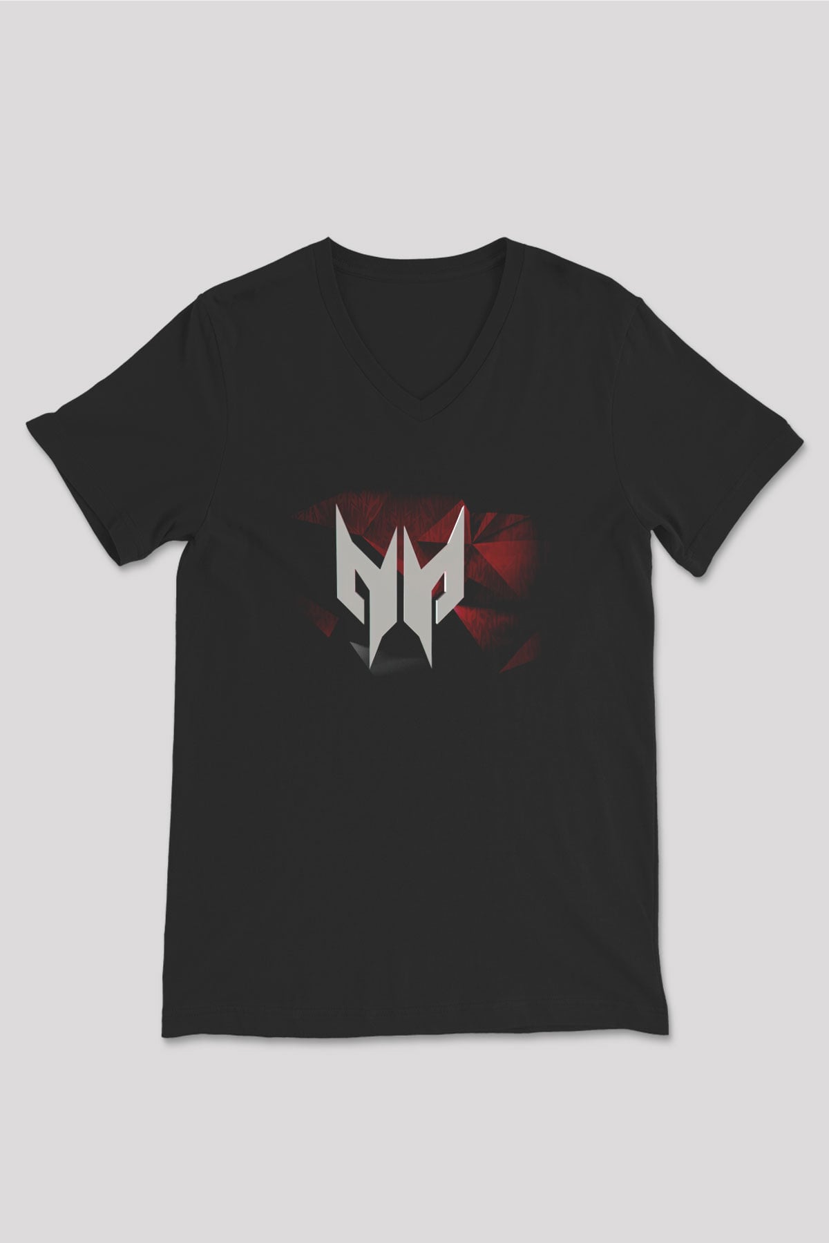 Predator Siyah Unisex V Yaka Tişört T-Shirt