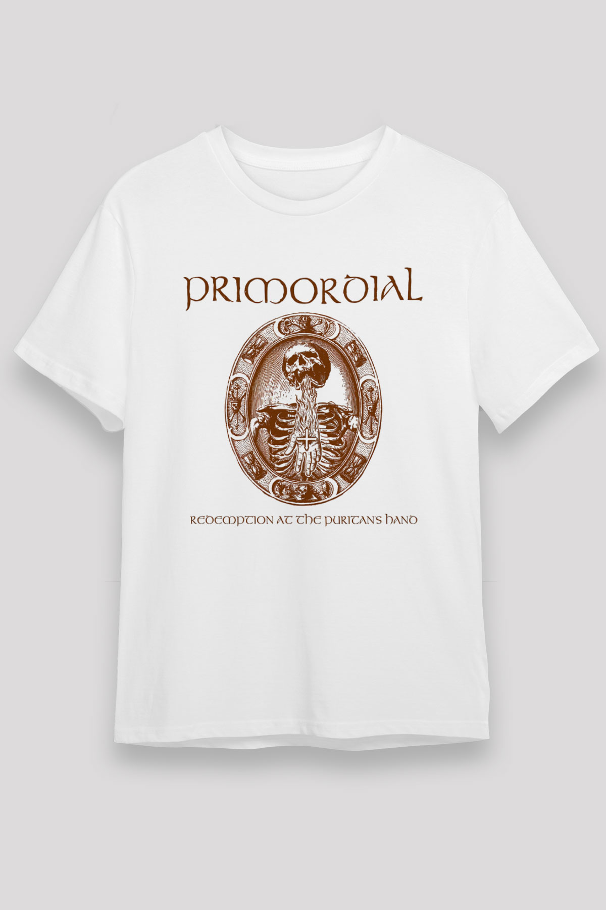 Primordial Beyaz Unisex Tişört T-Shirt - TişörtFabrikası