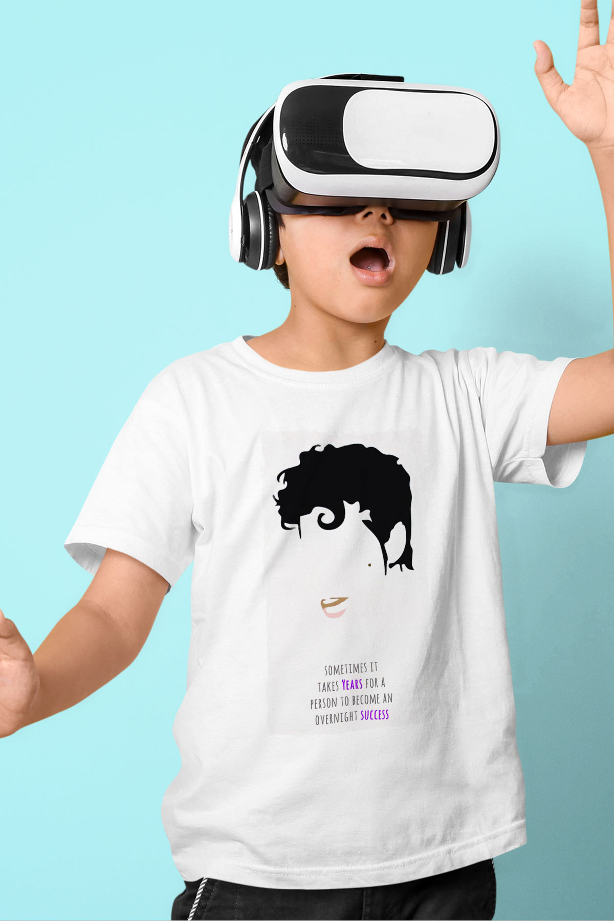 Prince Beyaz Unisex Çocuk Tişört