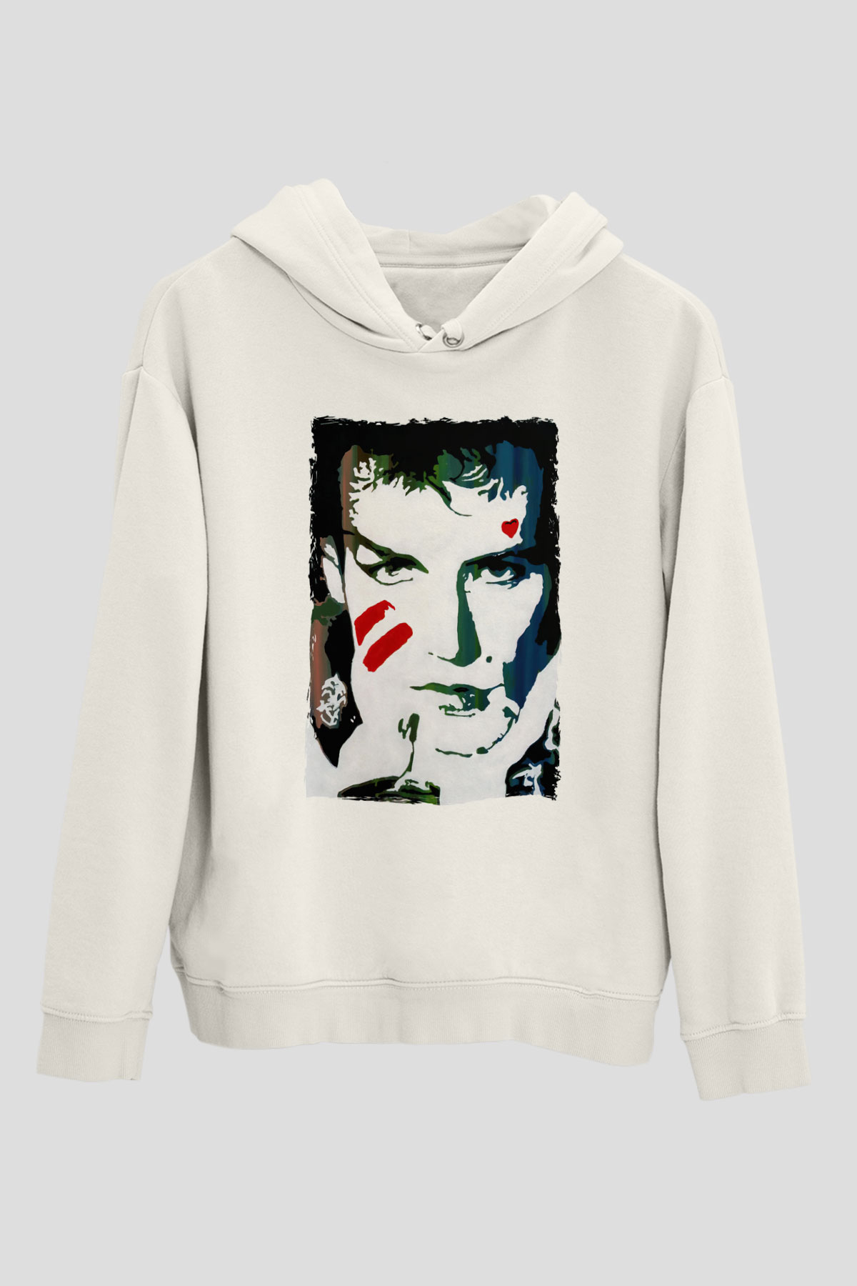 Prince Beyaz Unisex Kapüşonlu Sweatshirt
