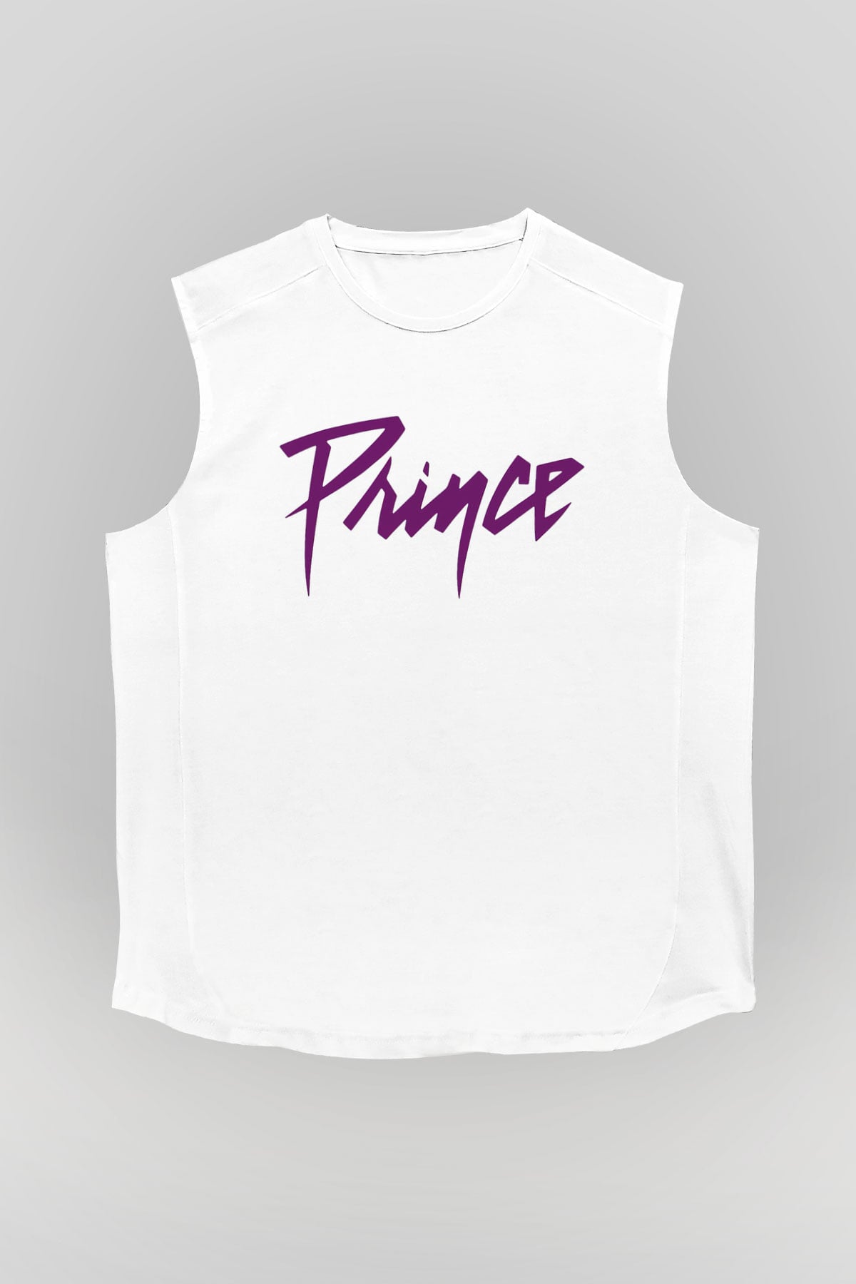 Prince Beyaz Unisex Kolsuz Tişört