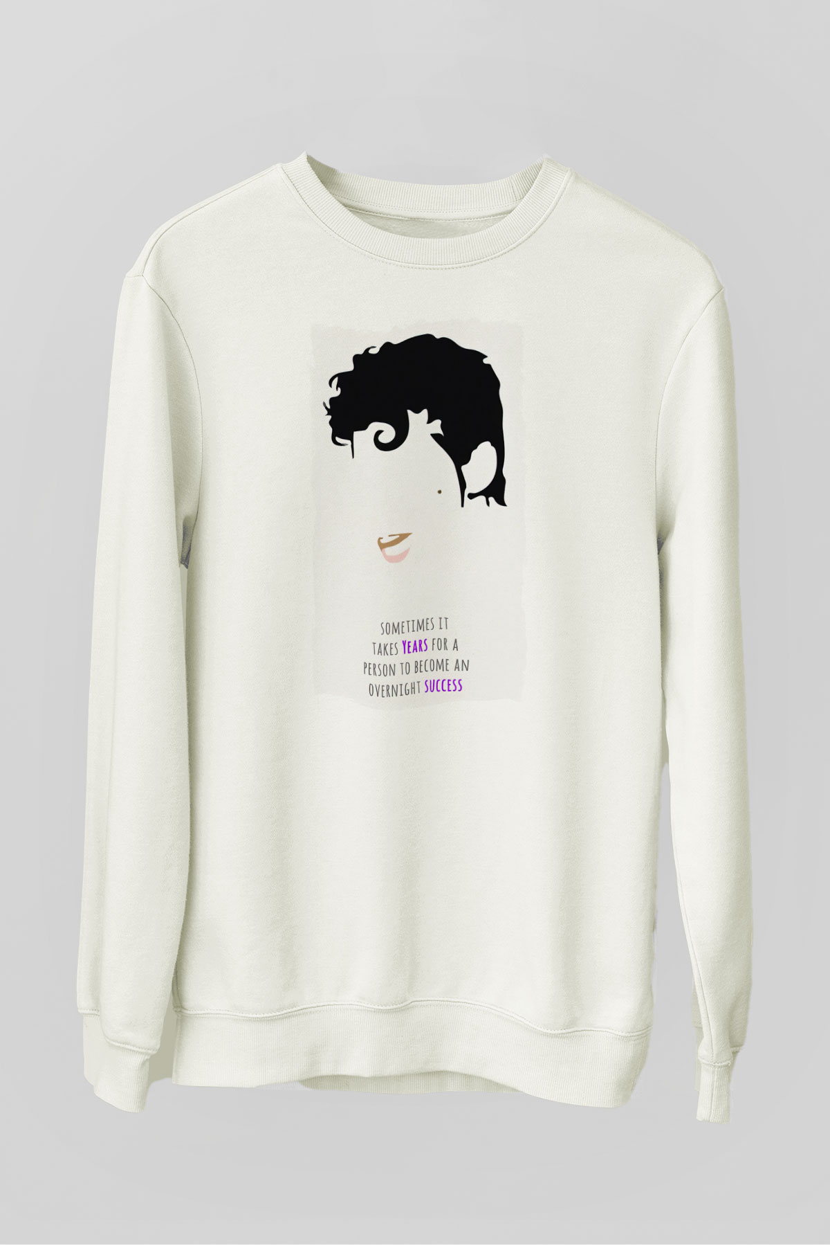 Prince Beyaz Unisex Sweatshirt