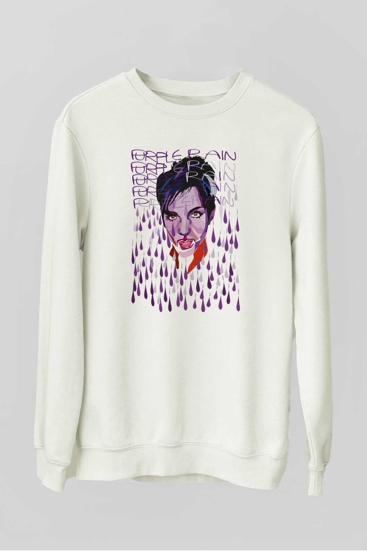 Prince Beyaz Unisex Sweatshirt