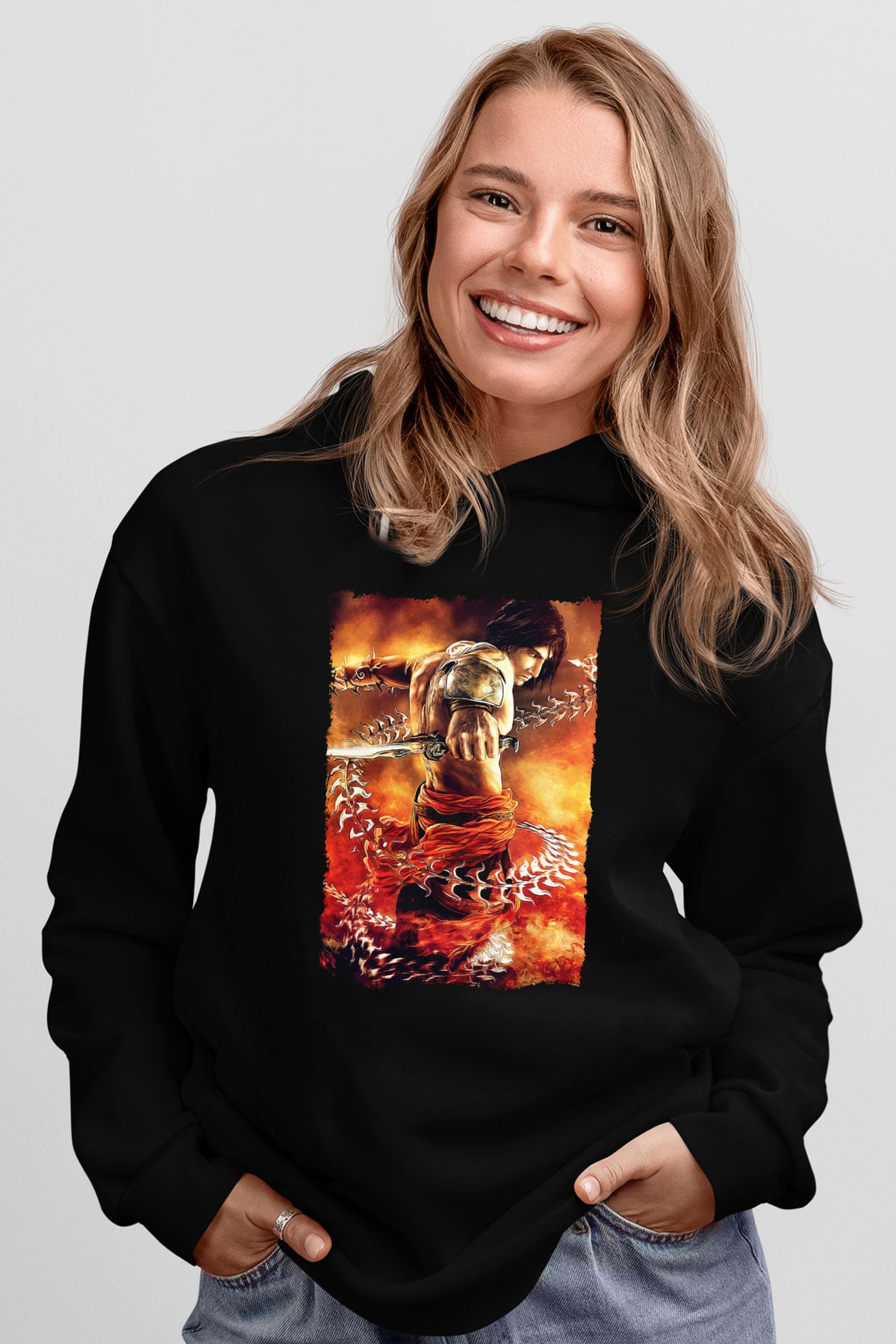 Prince Of Persia Siyah Unisex Hoodie