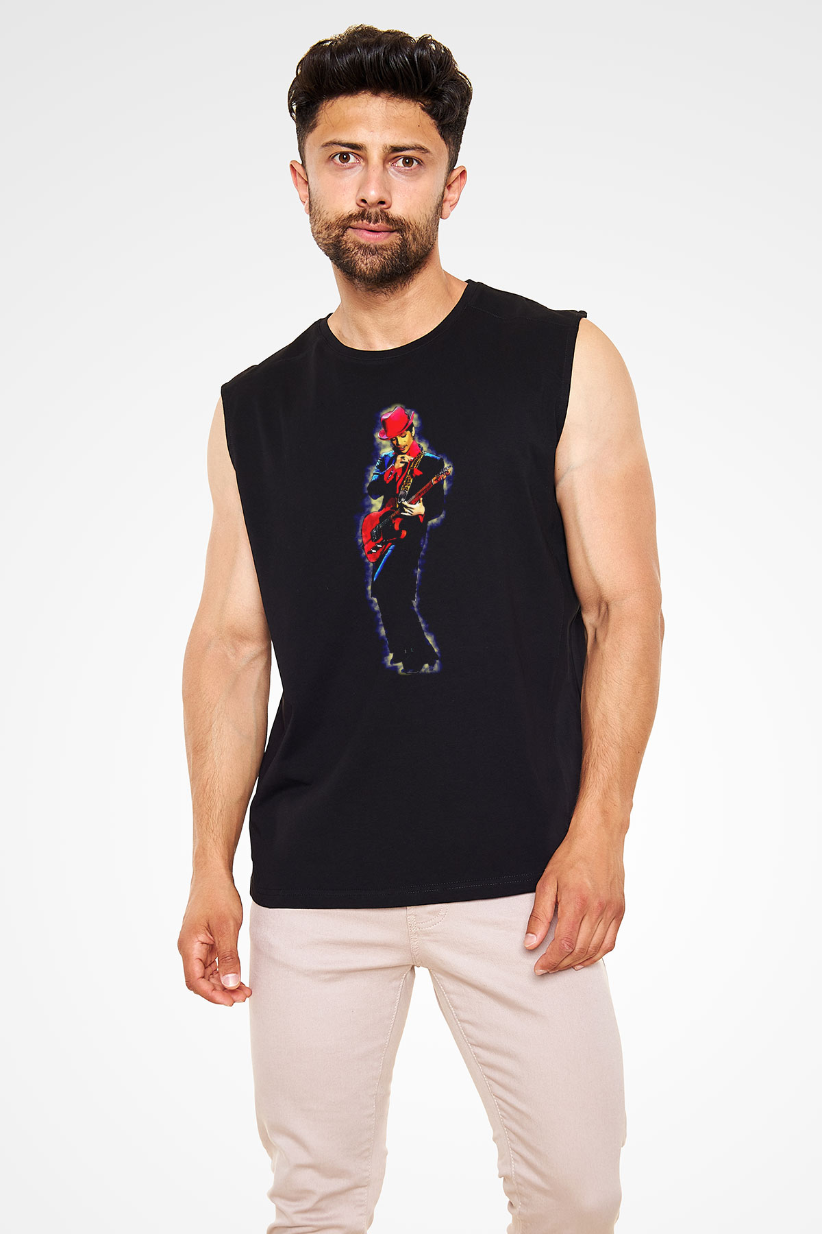 Prince Siyah Unisex Kolsuz Tişört