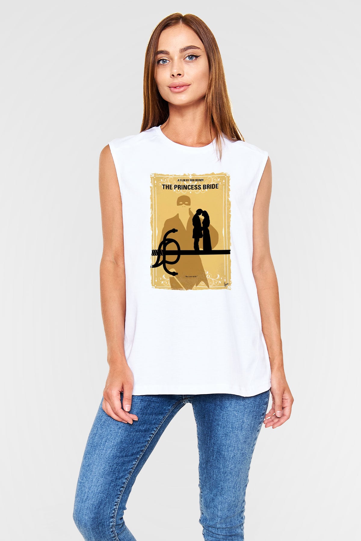 Princess Bride Beyaz Unisex  Kolsuz Tişört