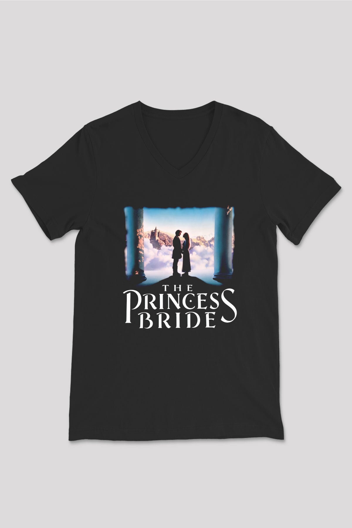 Princess Bride Siyah Unisex  V Yaka Tişört