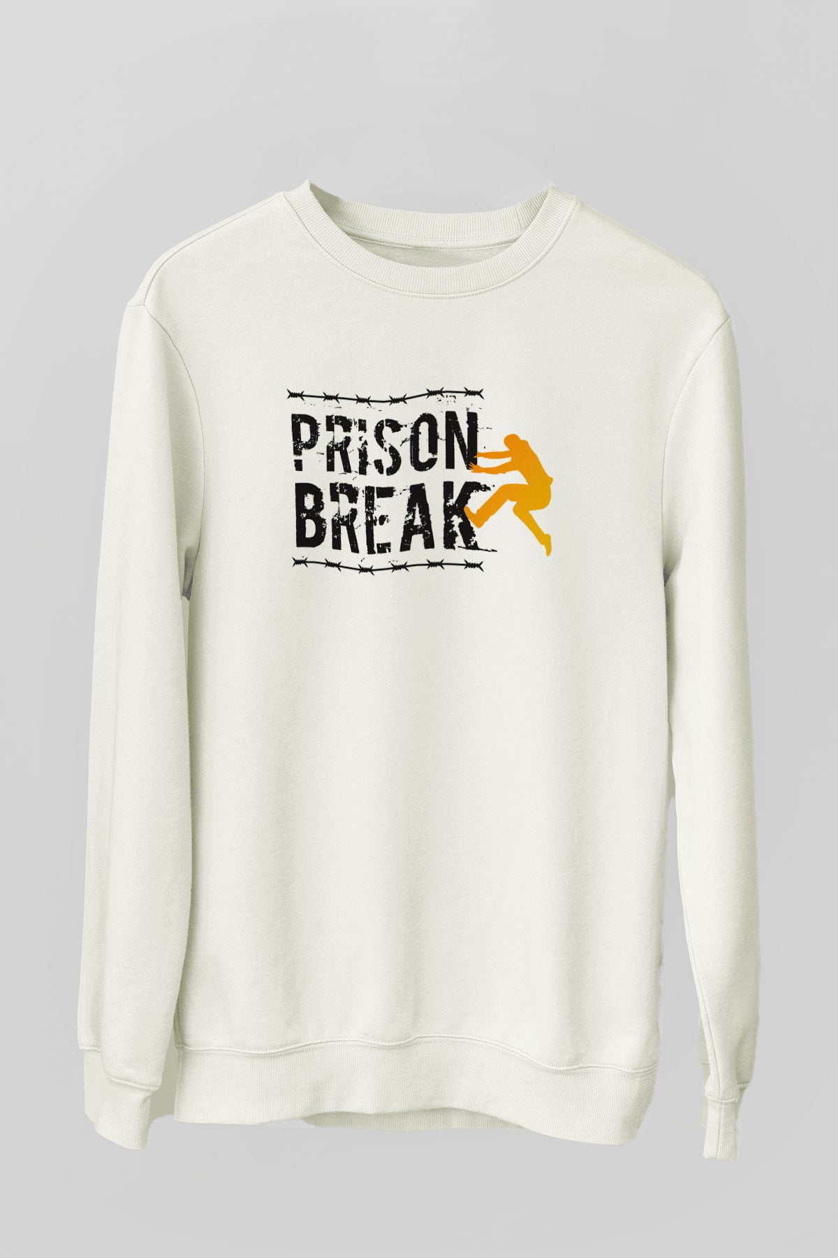 Prison Break Beyaz Unisex Sweatshirt