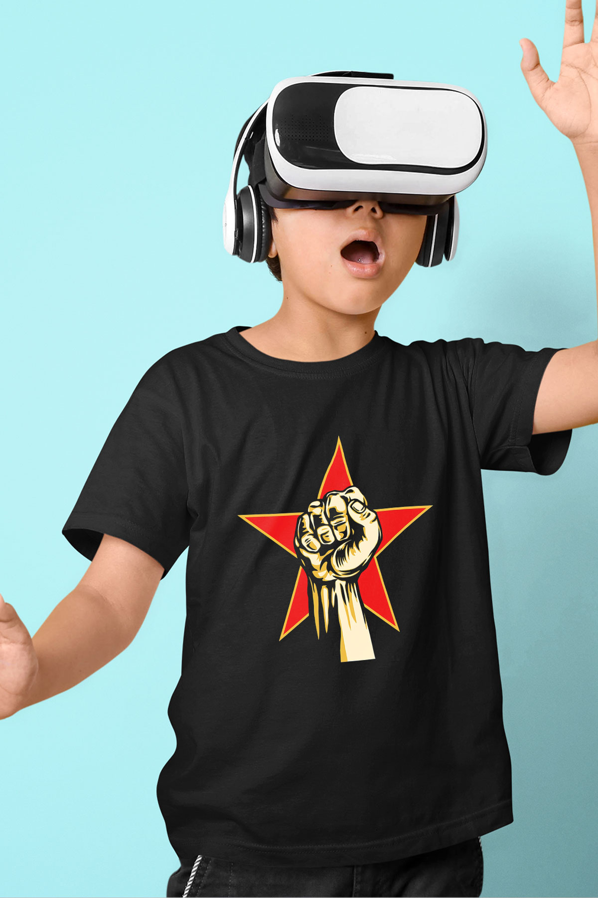Prophets of Rage Baskılı Siyah Unisex Çocuk Tişört