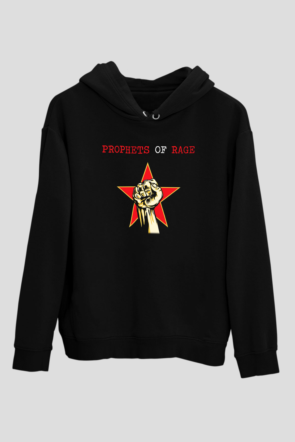 Prophets of Rage Siyah Unisex Hoodie