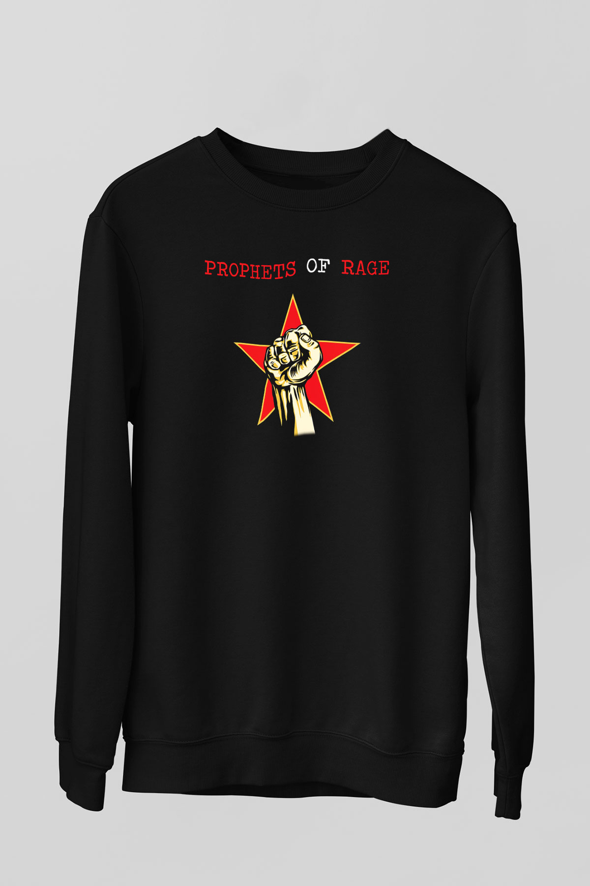 Prophets of Rage Siyah Unisex Sweatshirt